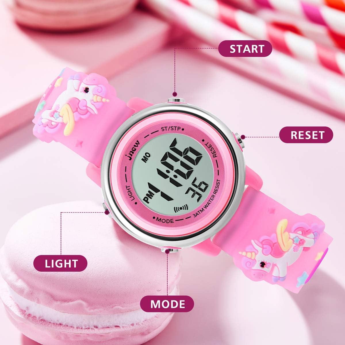 Reloj Digital Infantil L LAVAREDO 3D Rosa Impermeable
