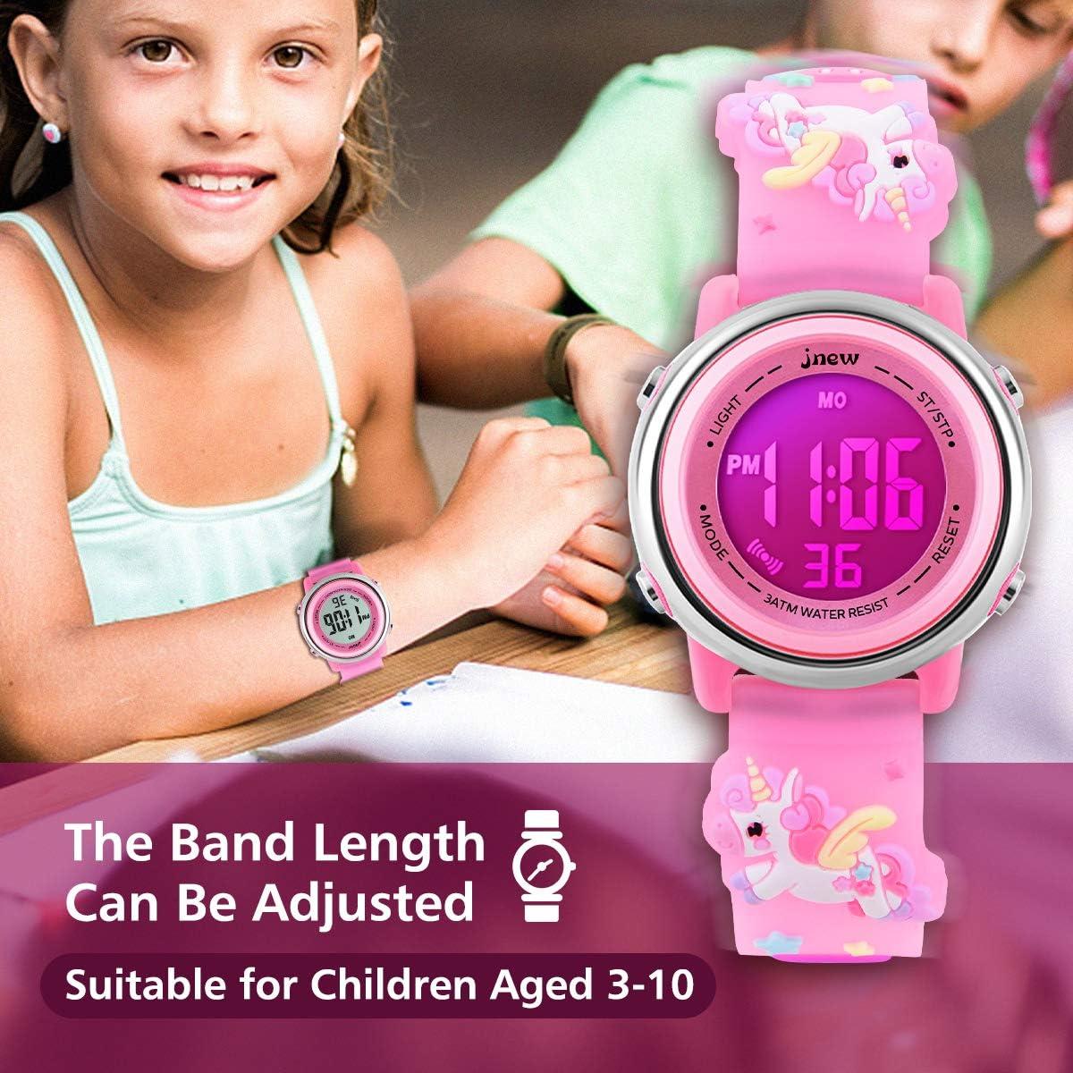 Reloj Digital Infantil L LAVAREDO 3D Rosa Impermeable