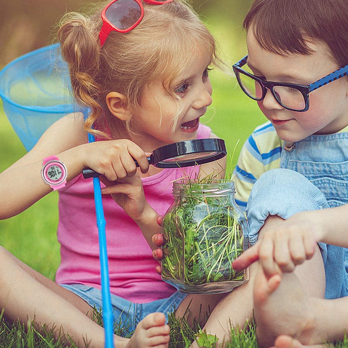 Reloj Digital Infantil L LAVAREDO 3D Rosa Impermeable