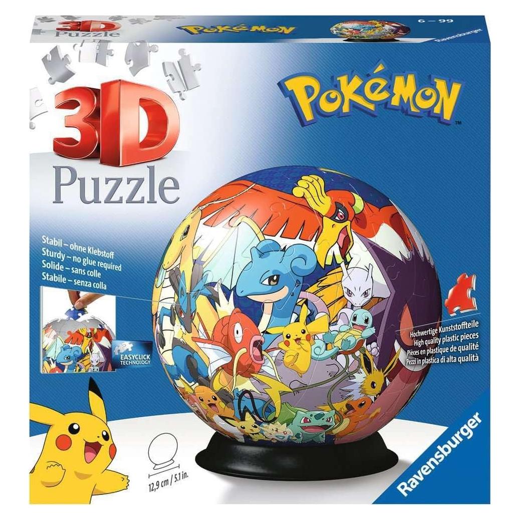 Rompecabezas 3D Ravensburger Pokémon Bola 72 Piezas 13 cm