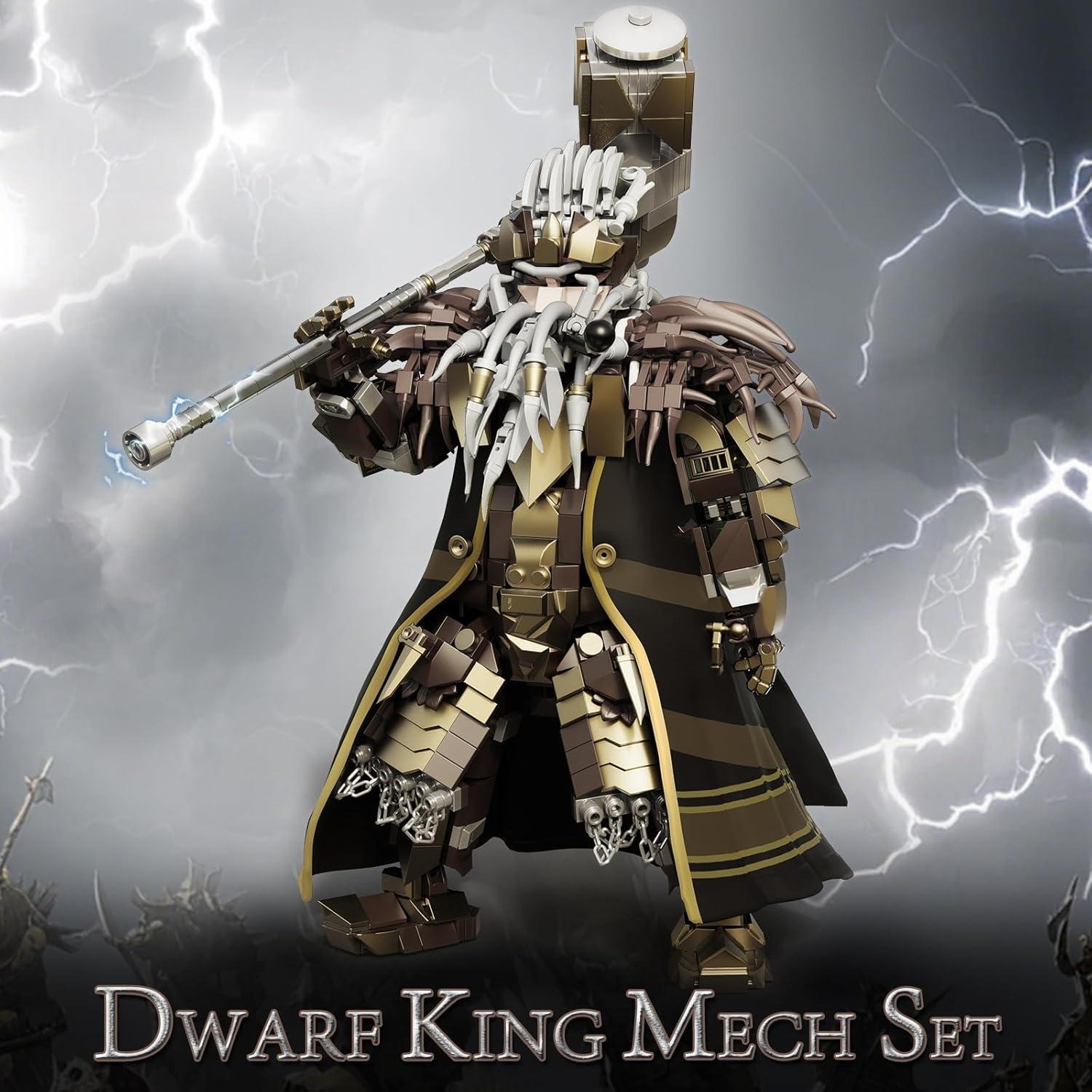 Juego de Bloques de Construcción Rey Enano Mech 1238 Piezas