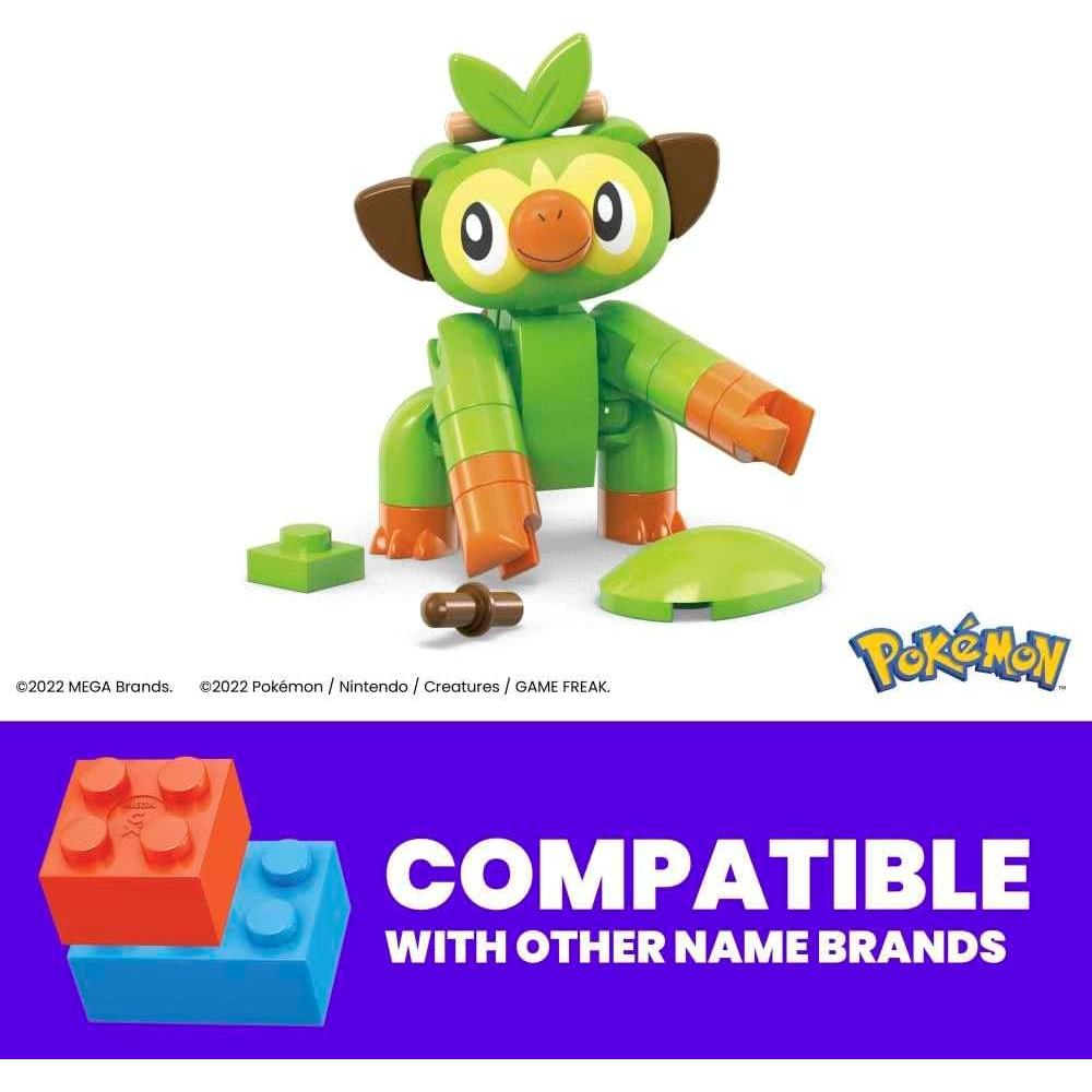 Mega Construx Pokémon Grookey Set de Construcción con Poké Ball