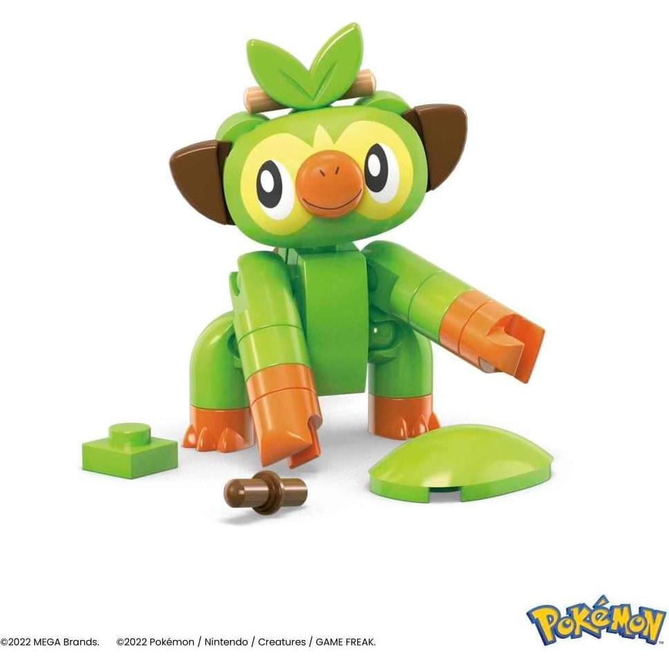 Mega Construx Pokémon Grookey Set de Construcción con Poké Ball