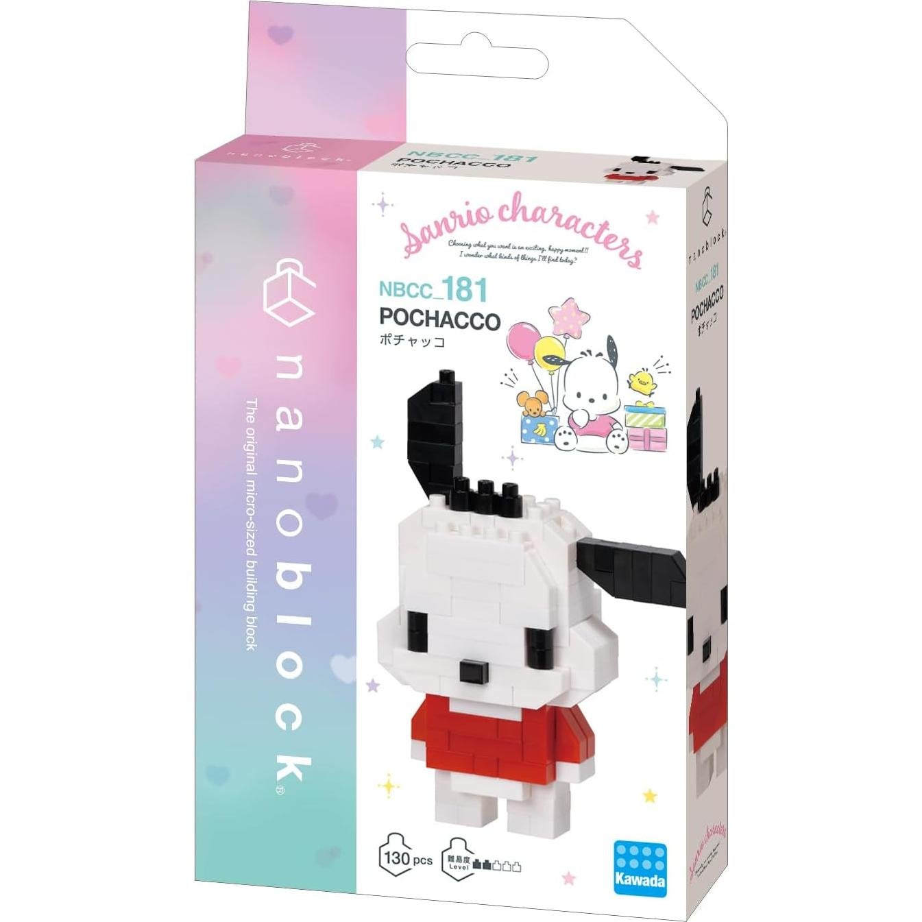 Nanoblock Pochacco - Kit de Construcción 130 Piezas 6.78 cm