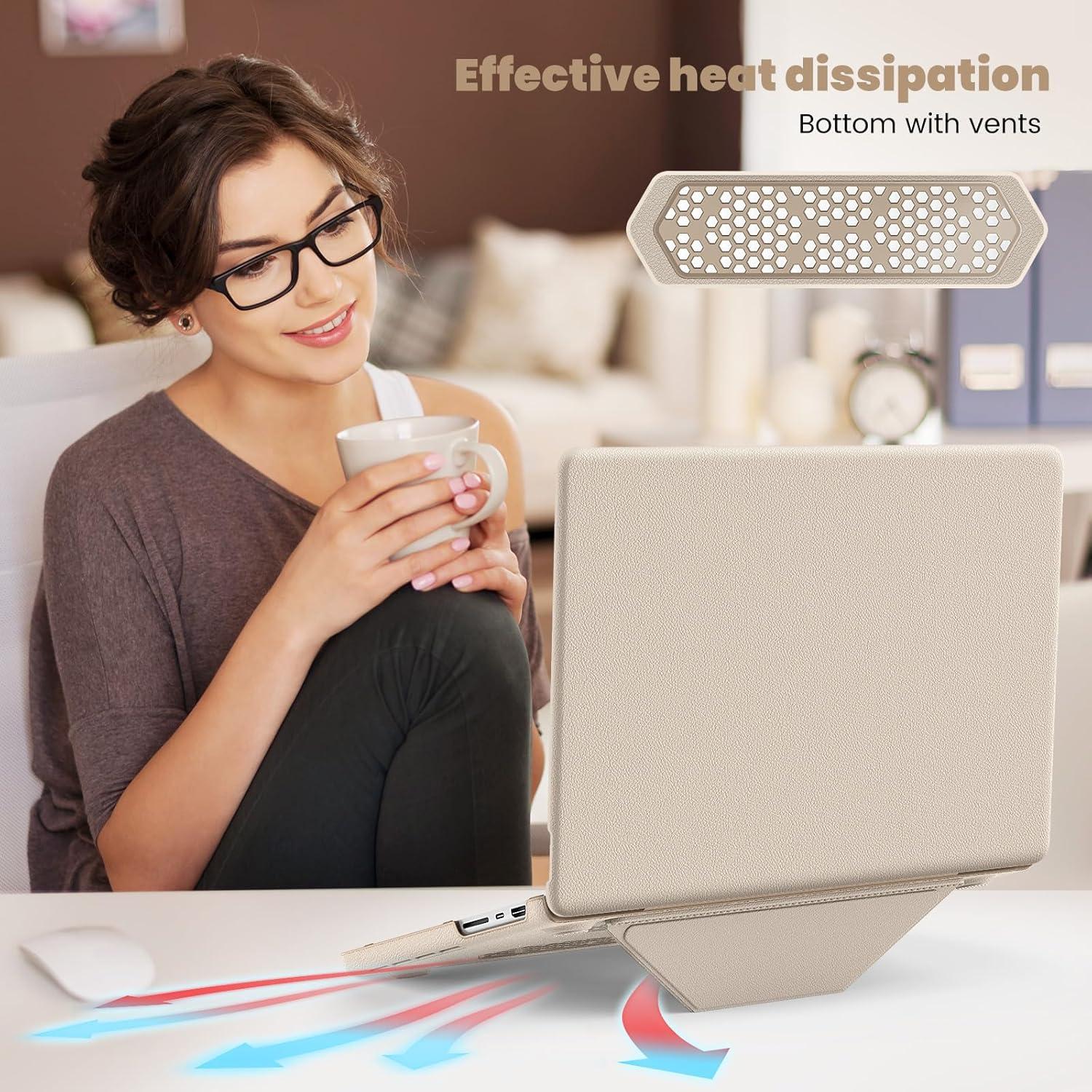 Funda Dura Tuiklol para MacBook Pro 14" 2024-2021 Oro