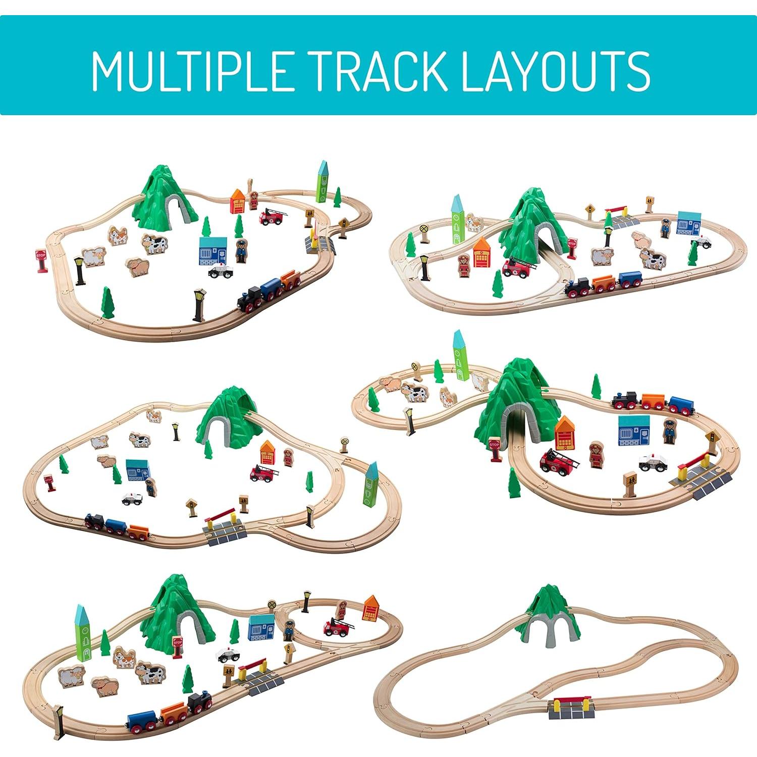 Juego de Trenes Maxim 50 Piezas para Niños 3-12 Años