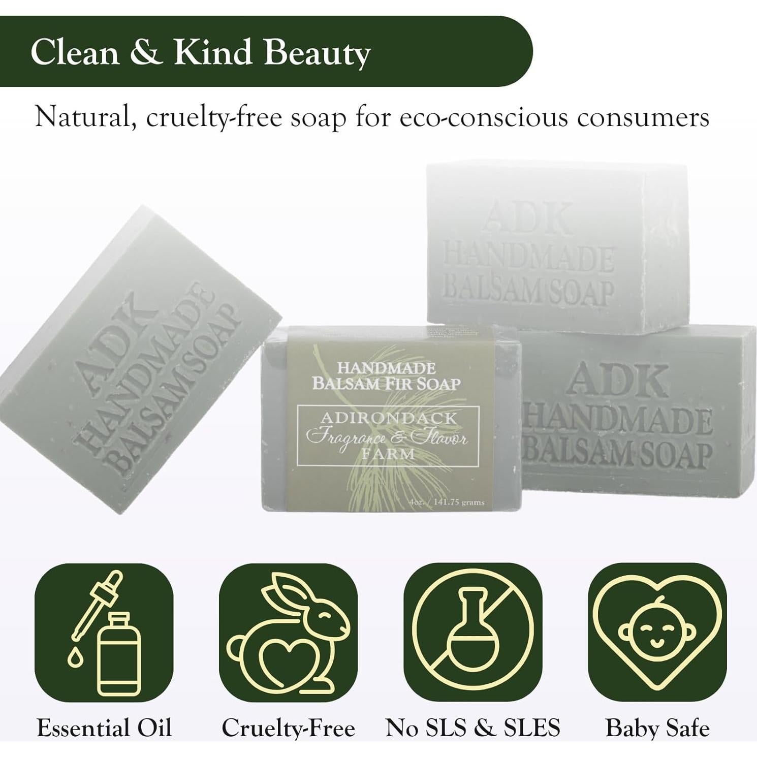 Jabón Natural Vegano ADK de Balsamo 113.4 g - Hidratante Piel Sensible