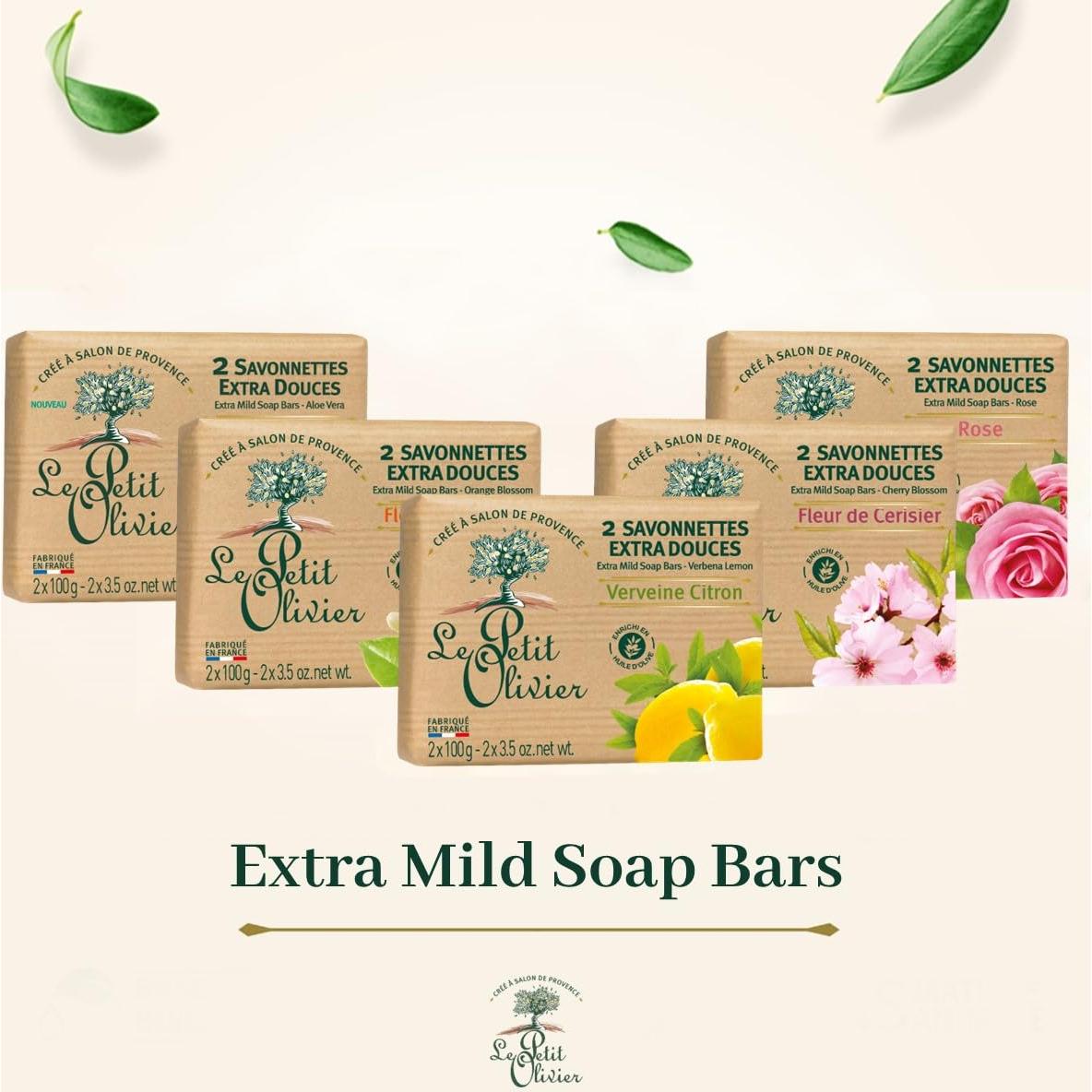 Jabón de Rosa Extra Suave Le Petit Olivier 99.22 g Hidratante