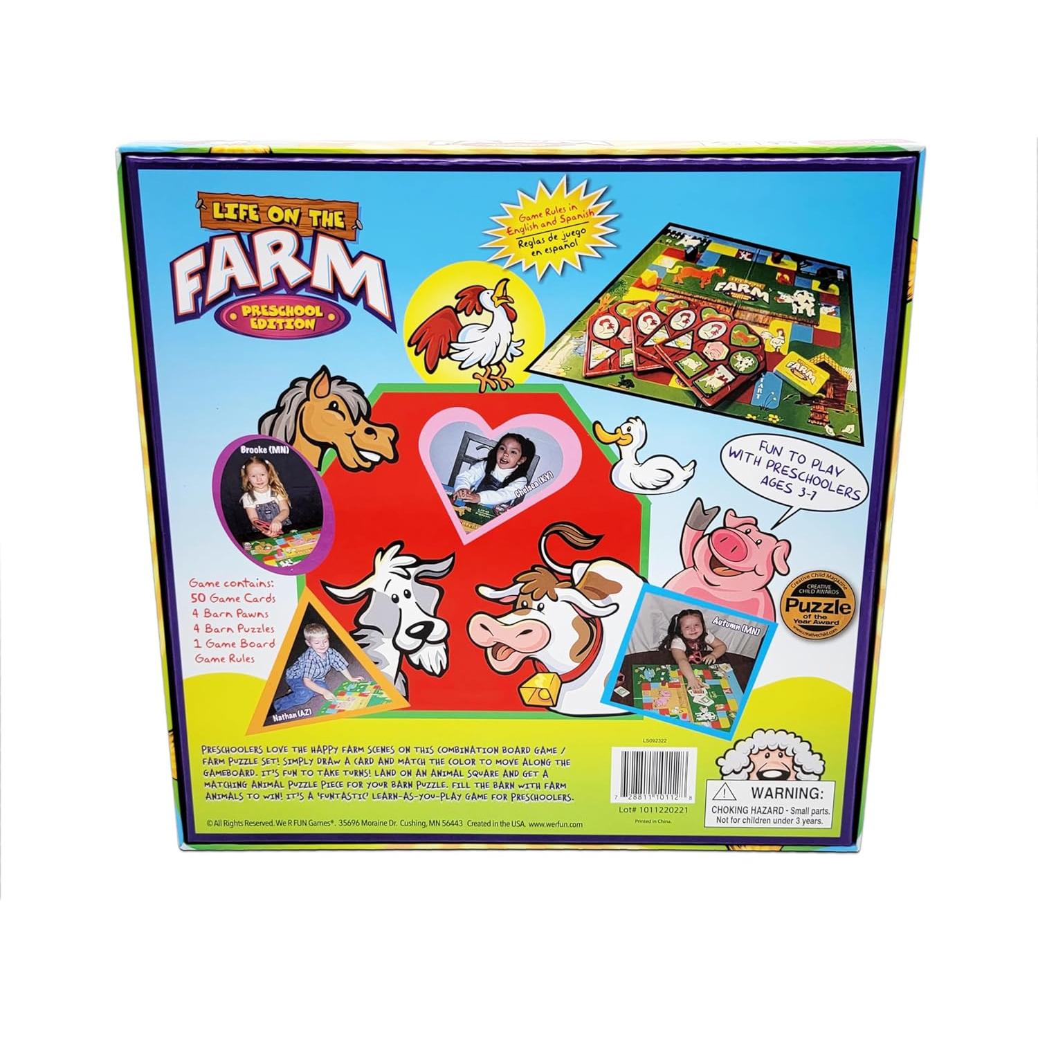 Juego de Mesa Vida en la Granja We R Fun - Preescolar