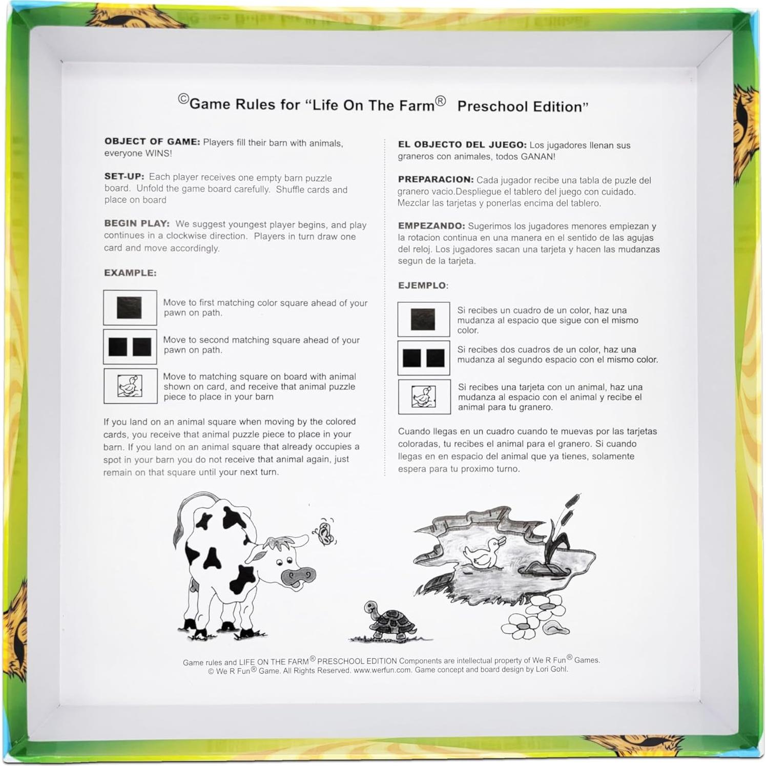 Juego de Mesa Vida en la Granja We R Fun - Preescolar