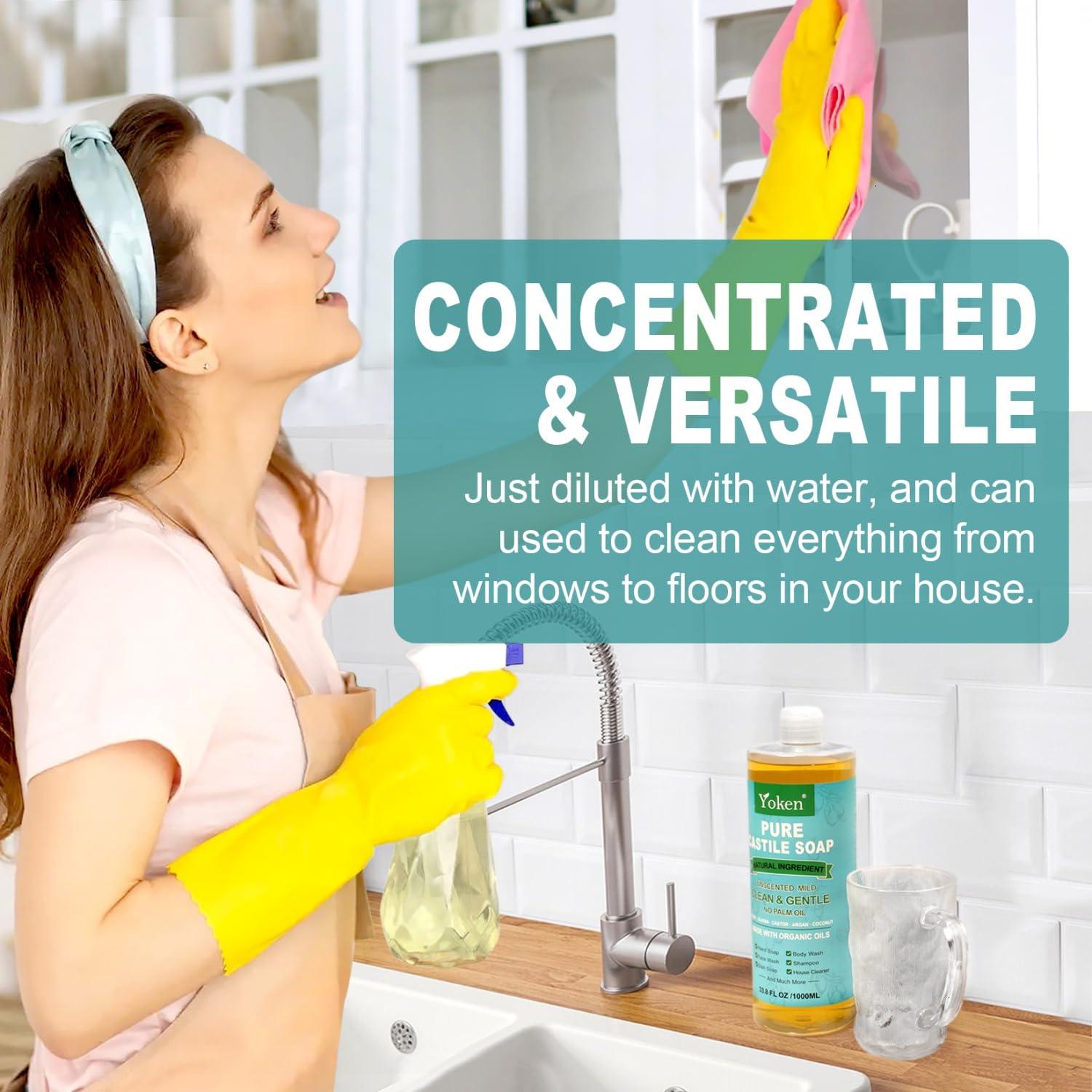 Jabón Líquido de Castilla Orgánico Yoken 1 Galón Sin Fragancia