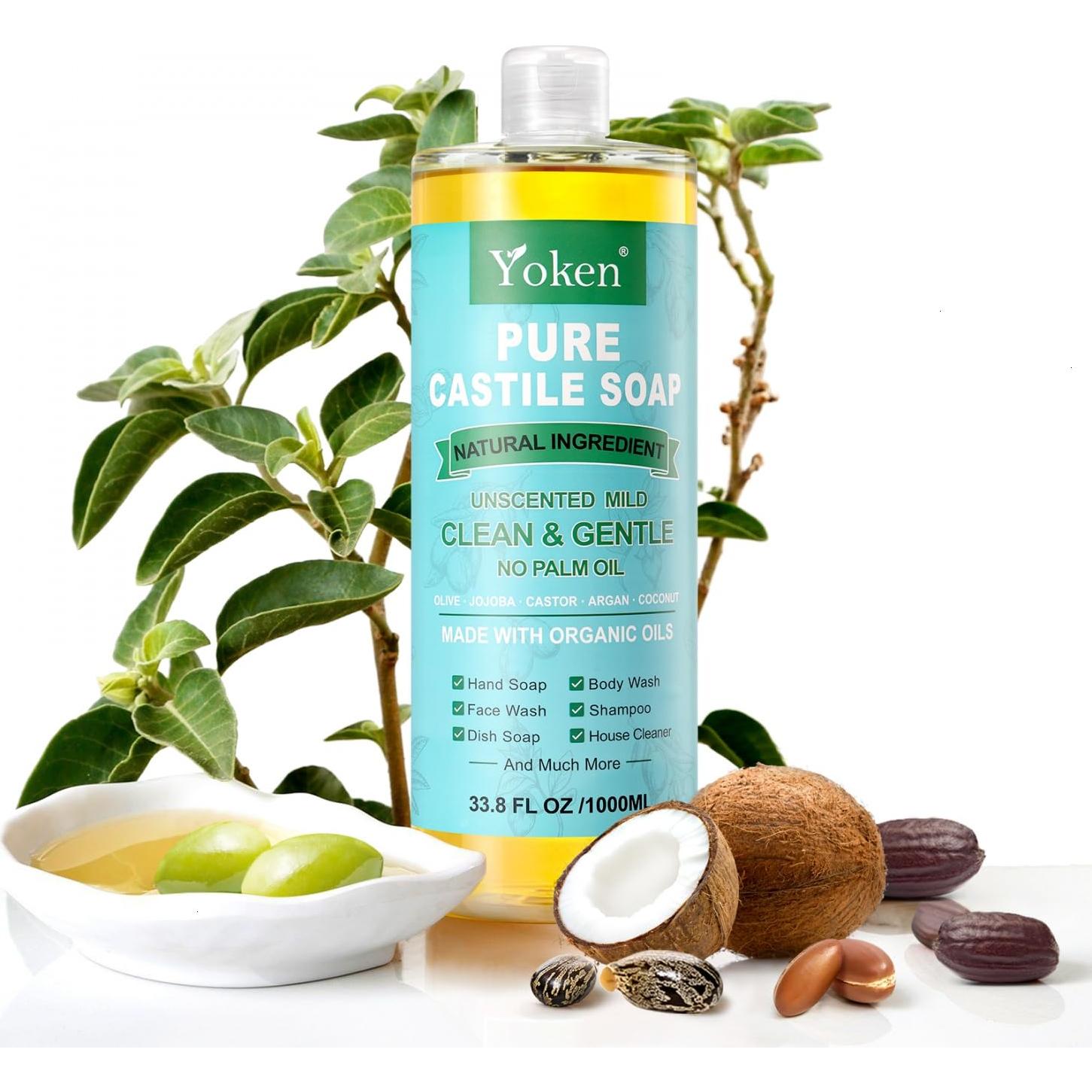 Jabón Líquido de Castilla Orgánico Yoken 1 Galón Sin Fragancia