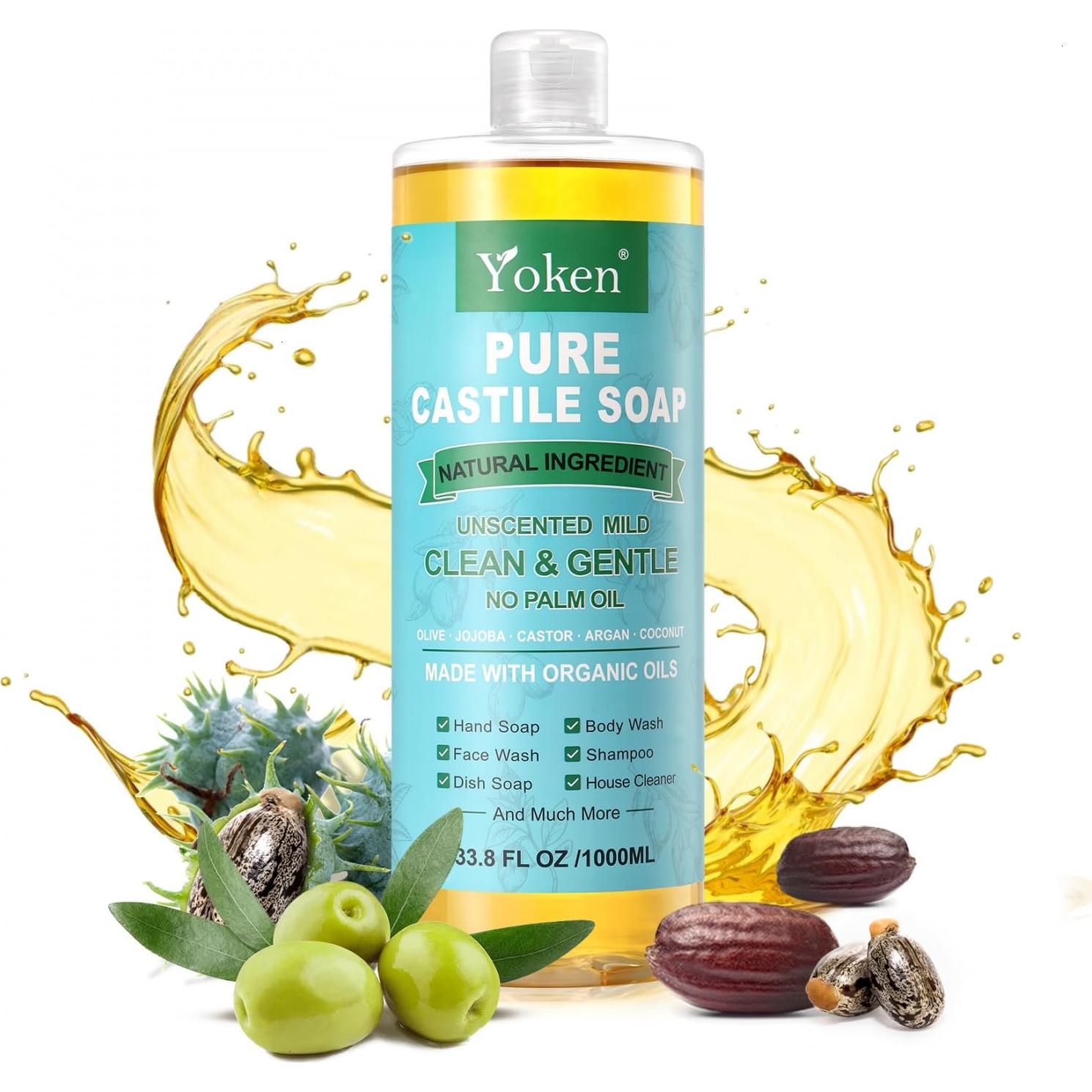 Jabón Líquido de Castilla Orgánico Yoken 1 Galón Sin Fragancia