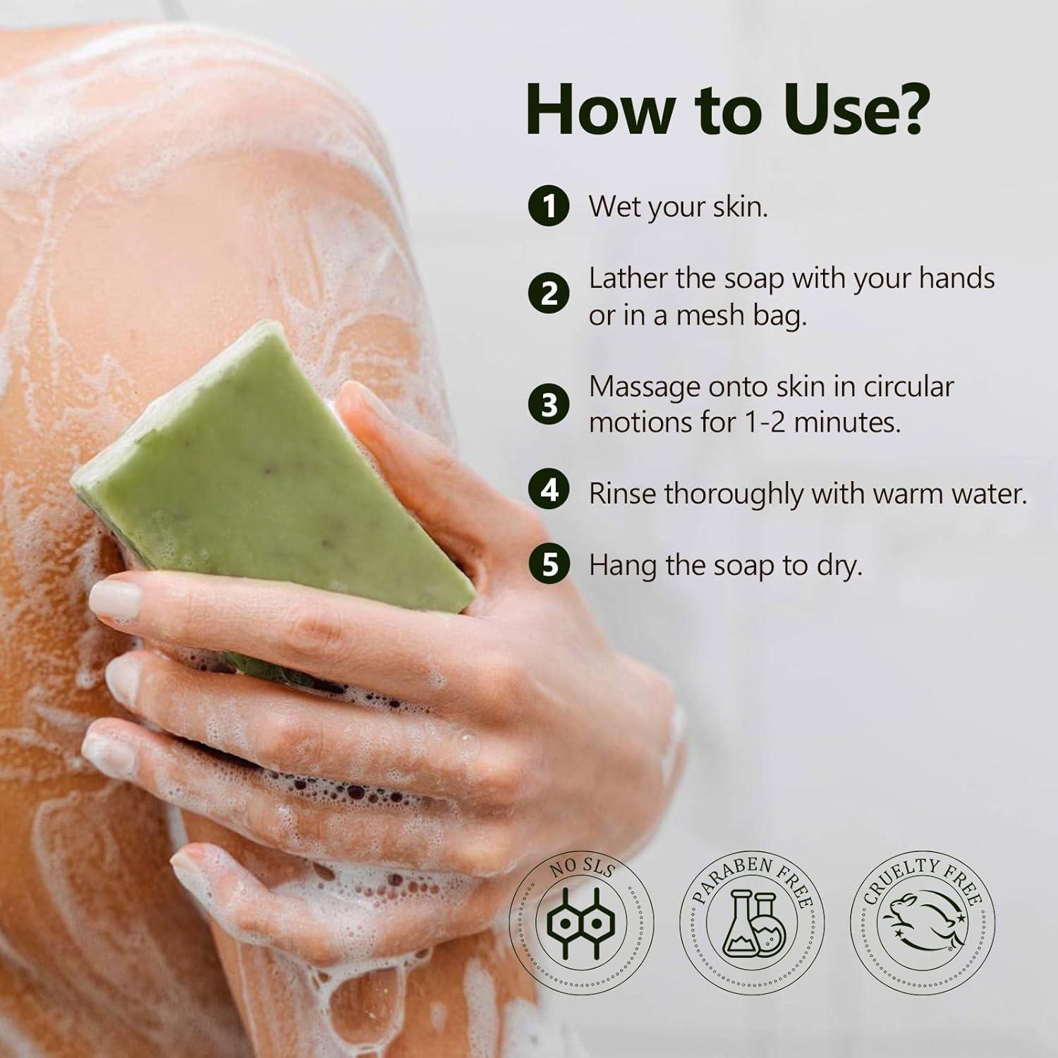 Jabón de Té Verde Vegano PALFICAB - Hidratante 3 Barras