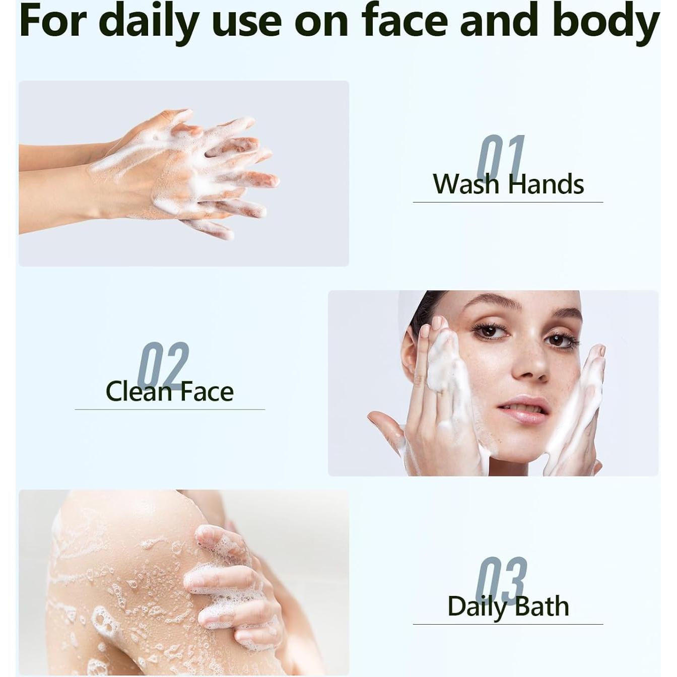 Jabón de Té Verde Vegano PALFICAB - Hidratante 3 Barras