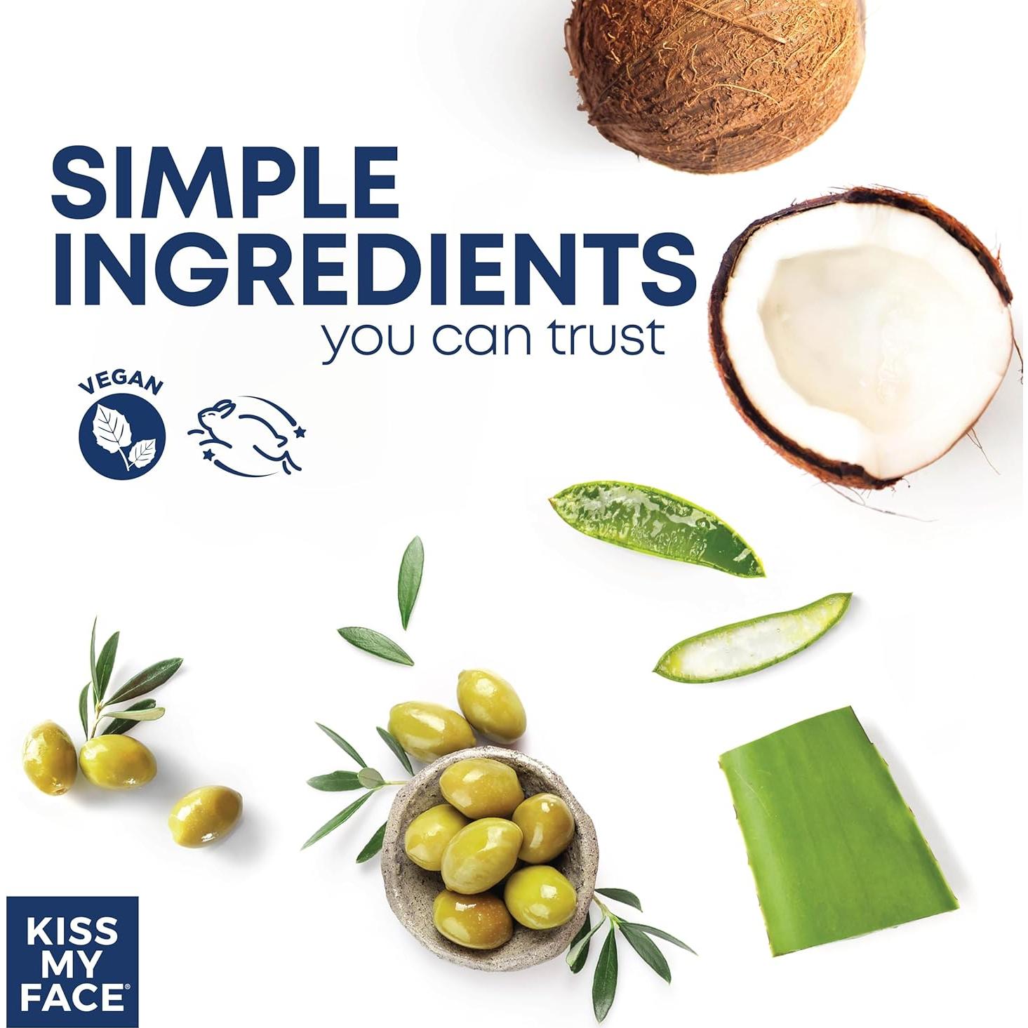 Jabón de Manos Kiss My Face Coco 255g Vegano y Libre de Crueldad