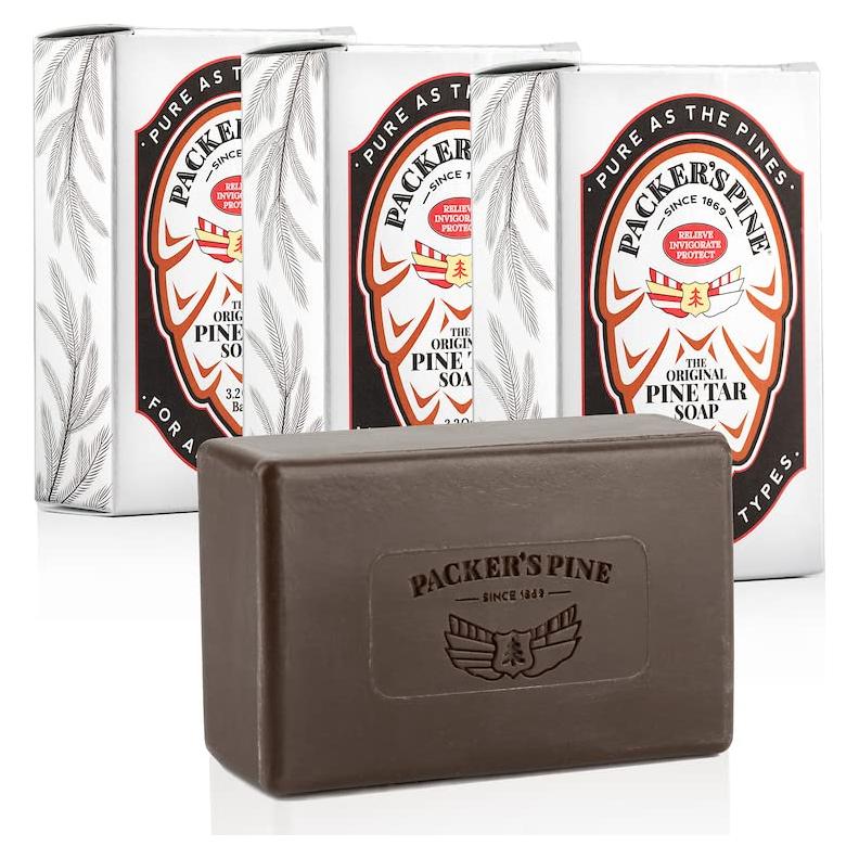 Jabón de Alquitrán de Pino Packer | Natural 3 x 90g