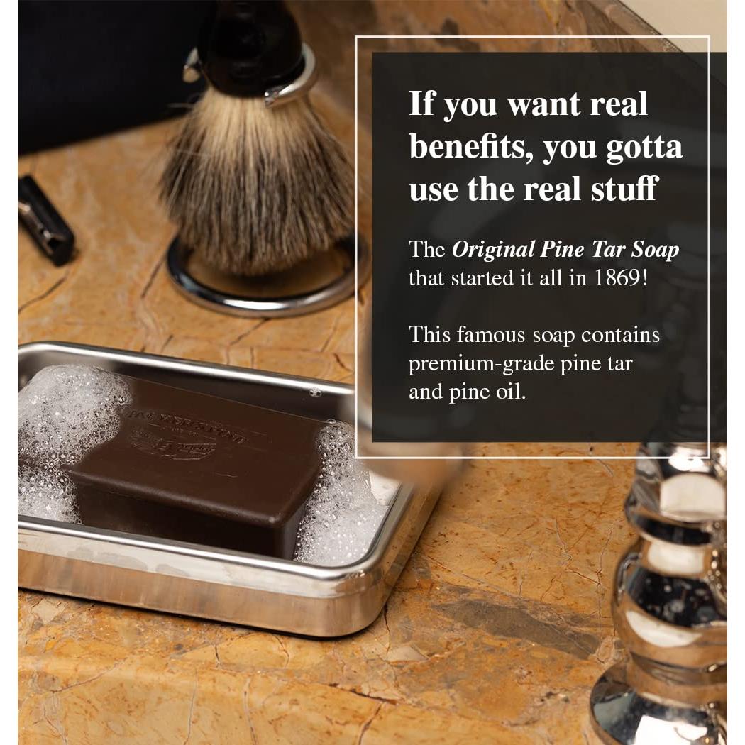 Jabón de Alquitrán de Pino Packer | Natural 3 x 90g