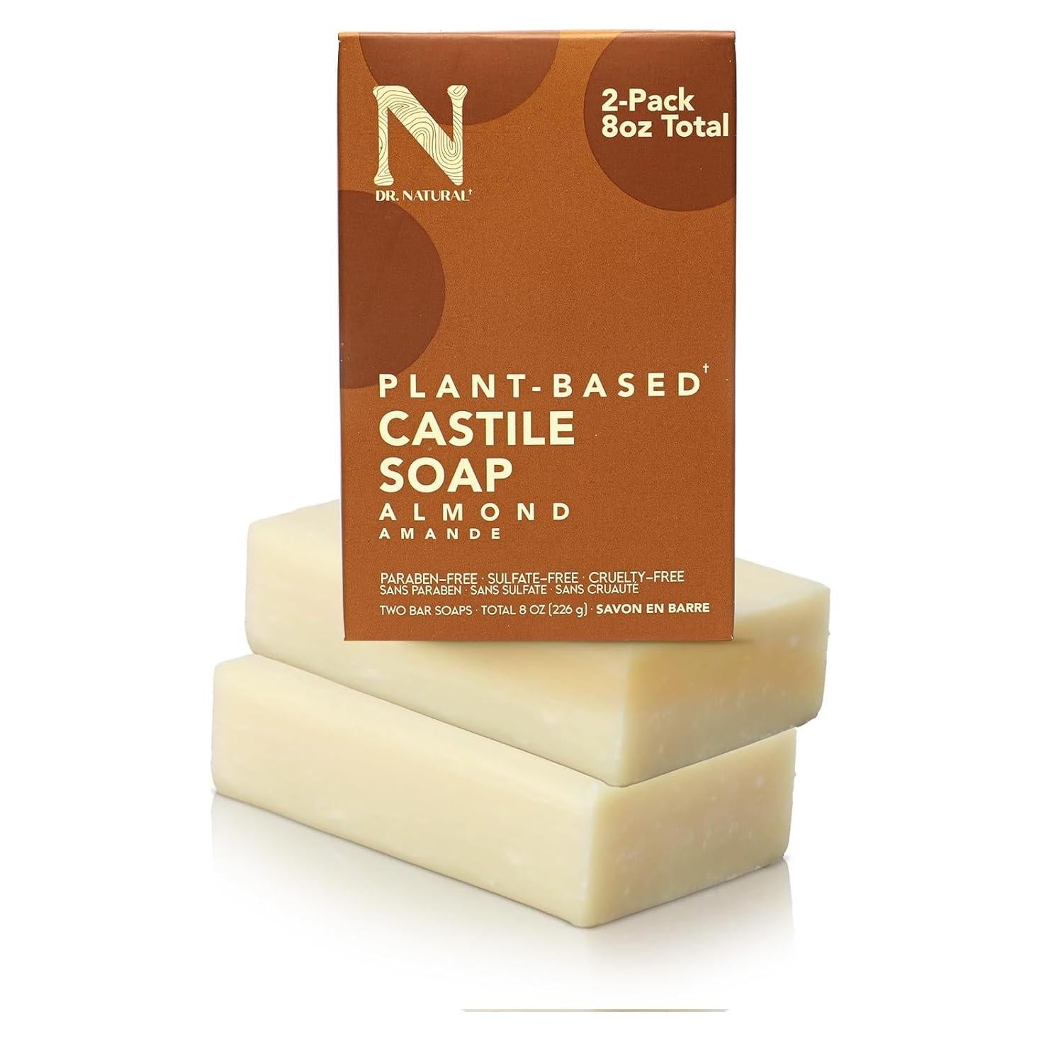 Jabón de Castilla Puro Dr. Natural Almendra 2 Pcs 226g