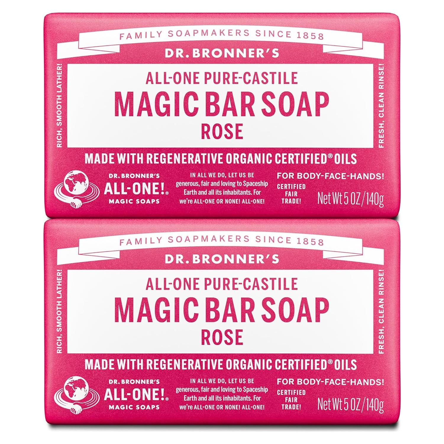 Jabón de Barra Pure-Castile Dr. Bronner 142g Vegano Orgánico