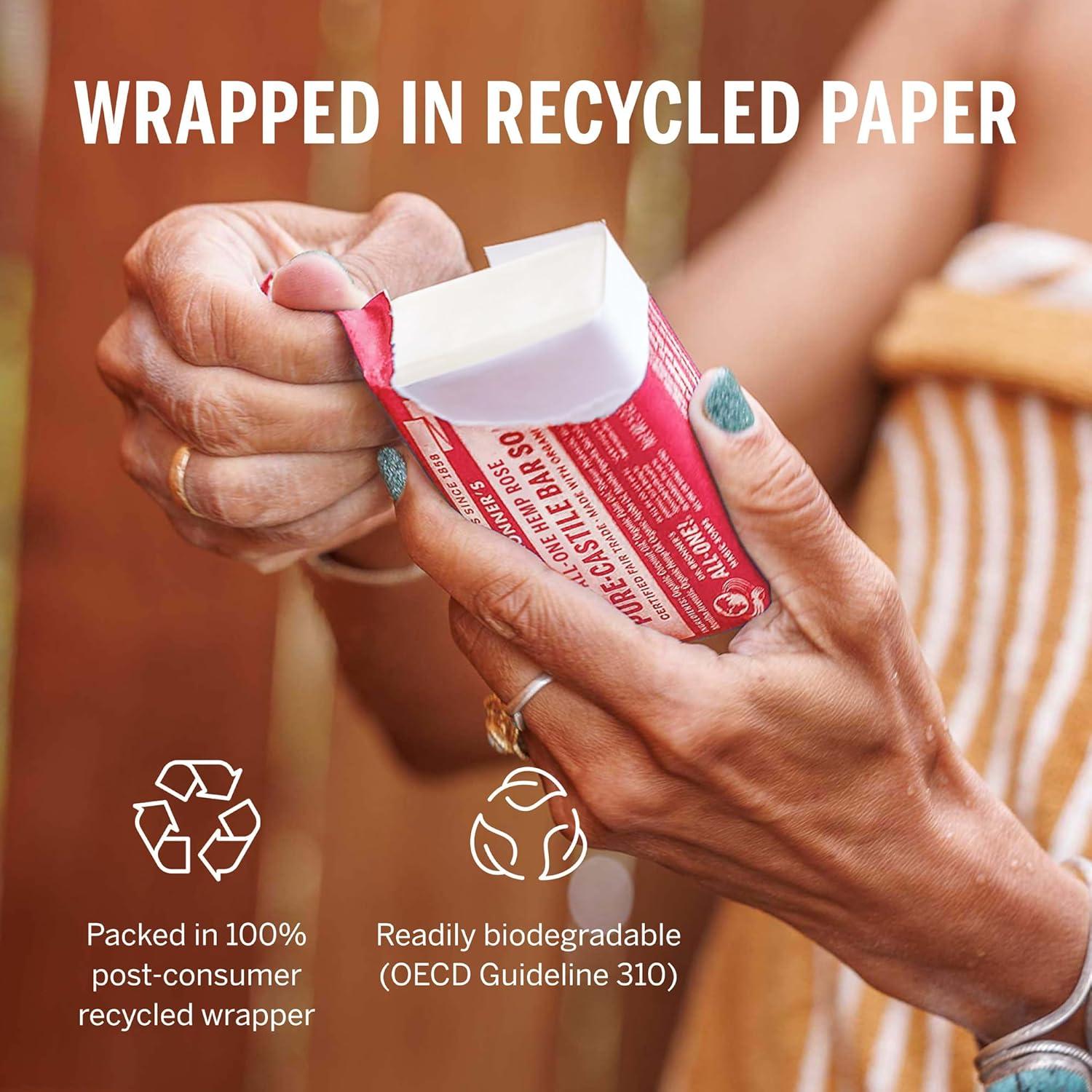 Jabón de Barra Pure-Castile Dr. Bronner 142g Vegano Orgánico