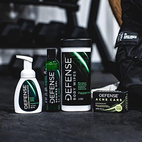 Jabón Espumoso Líquido Defense para Cara y Manos 221.8 ml Menta