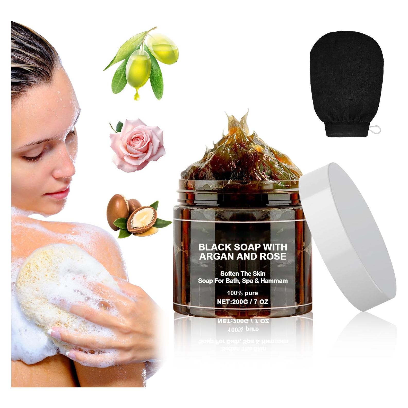 Jabón Negro de Marruecos Zawina con Aceite de Argán 199g