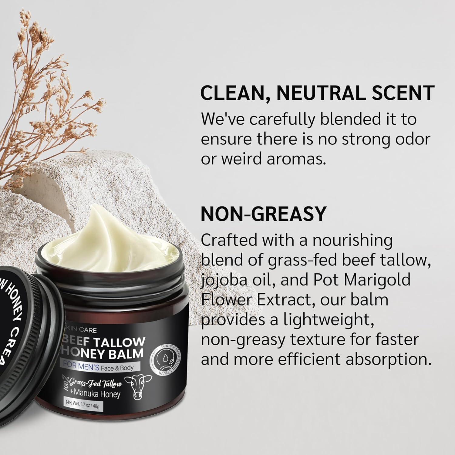 Bálsamo Hidratante Facial Uttse 48g Manteca de Res y Miel