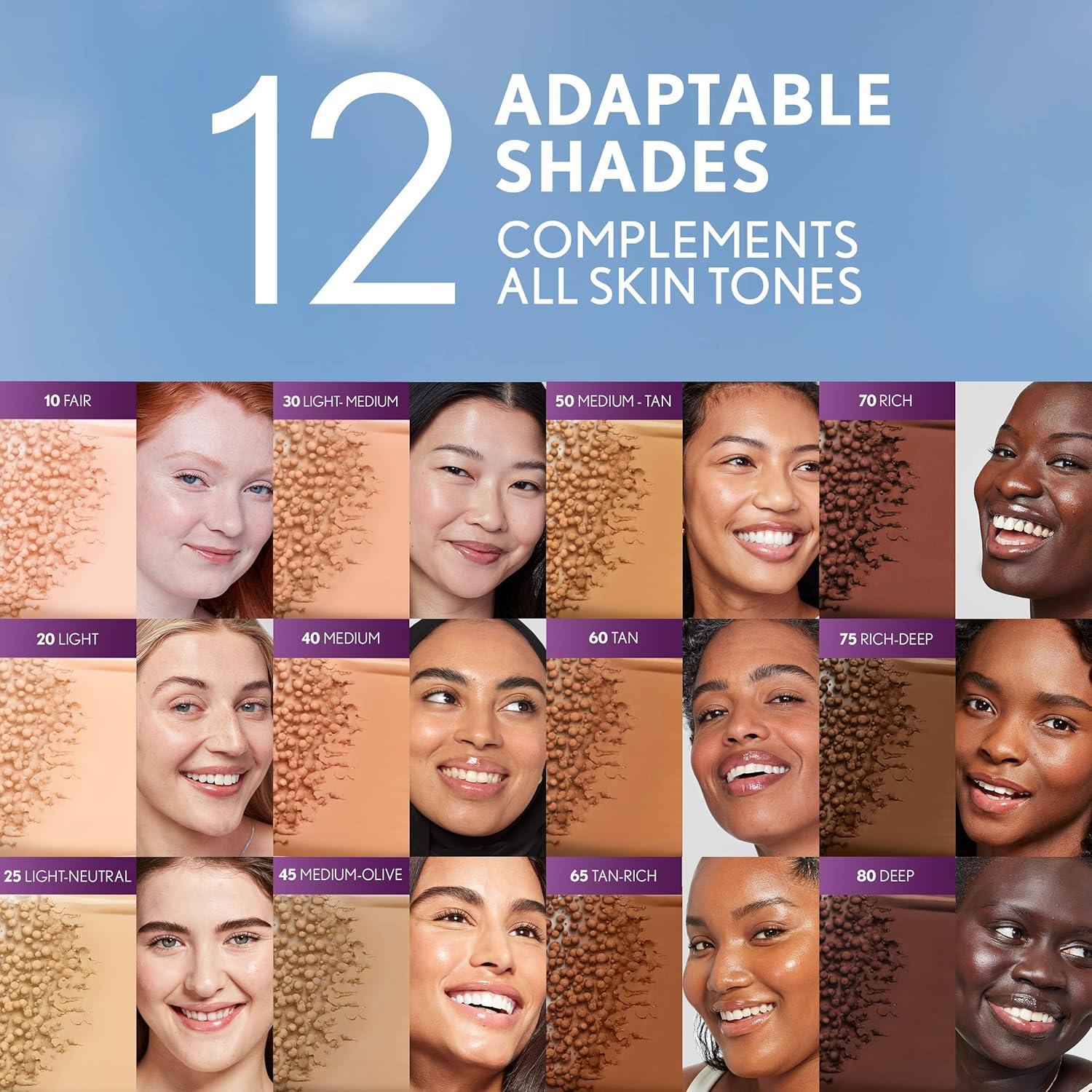 Base de Maquillaje Híbrida Covergirl Simply Ageless 45 Medio-Oliva 28.35g