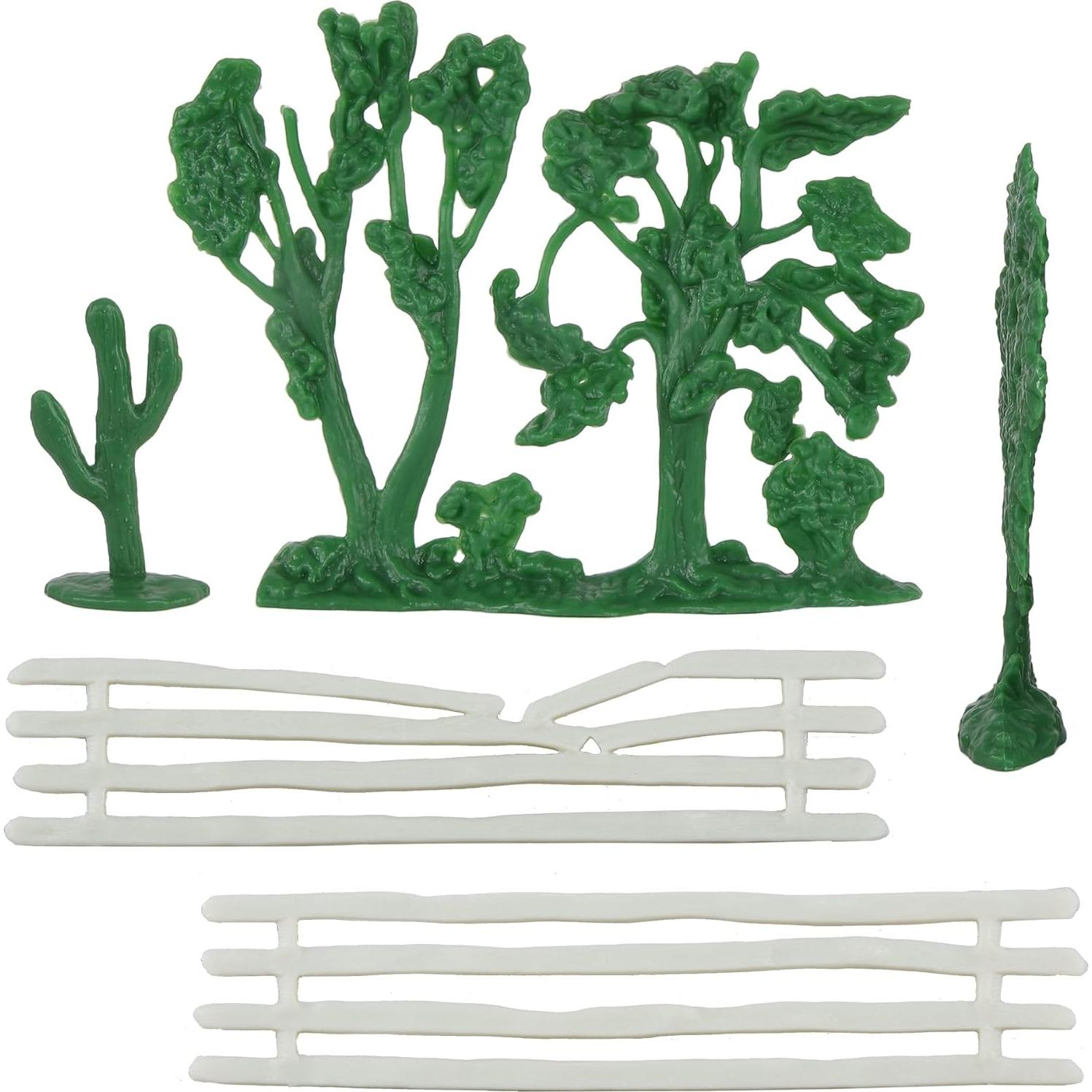 Juego de Figuras de Rancho BMC 15pc Accesorios Diorama