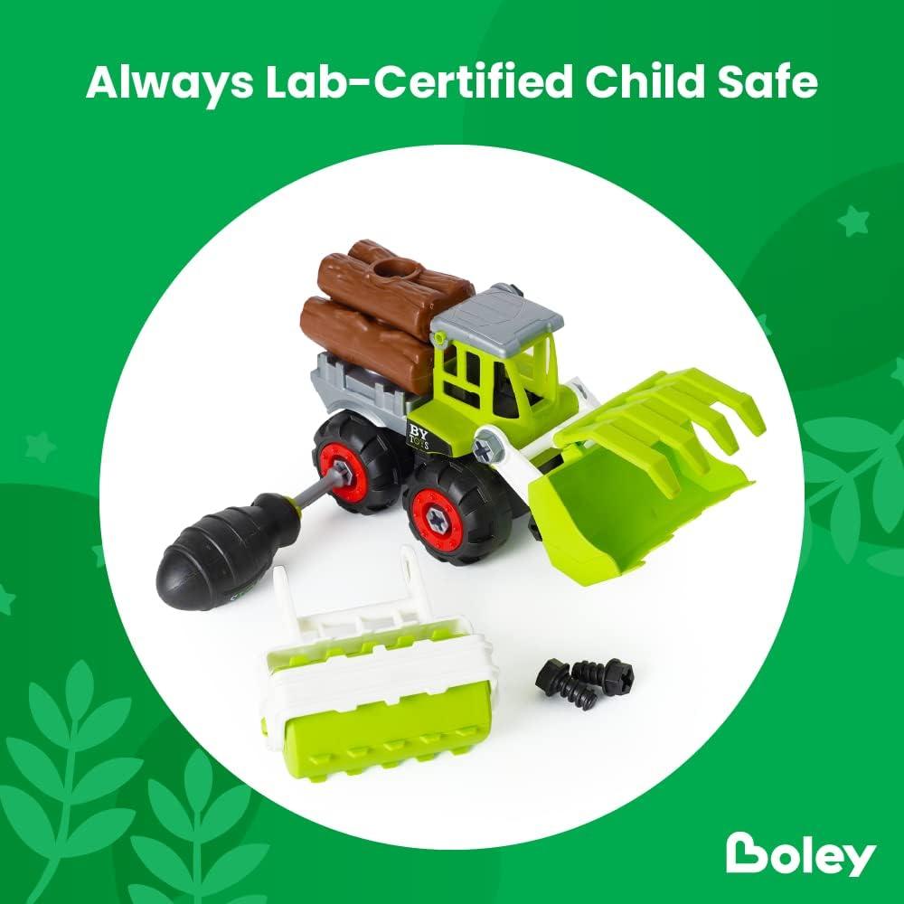 Boley Camión de Granja Desarmable 26 Piezas Juguete STEM