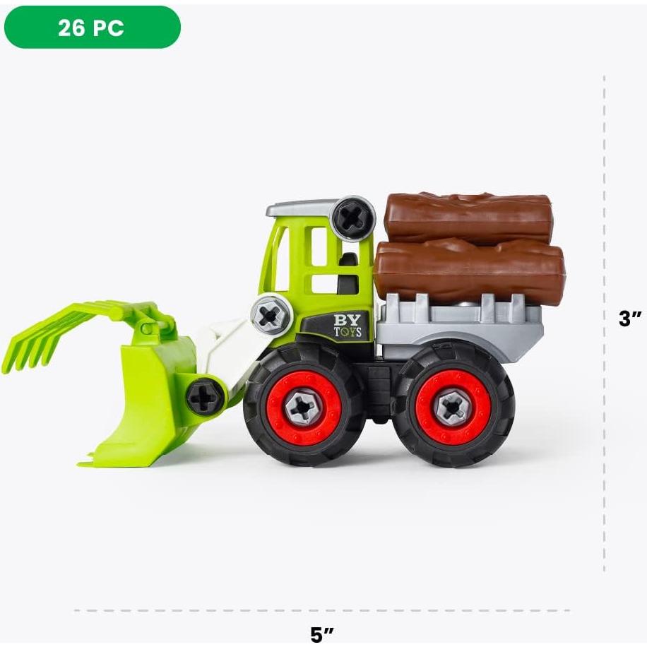 Boley Camión de Granja Desarmable 26 Piezas Juguete STEM