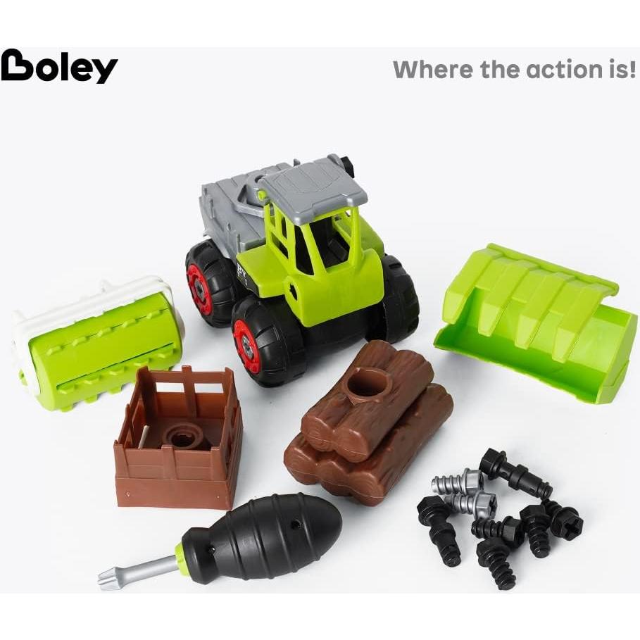 Boley Camión de Granja Desarmable 26 Piezas Juguete STEM