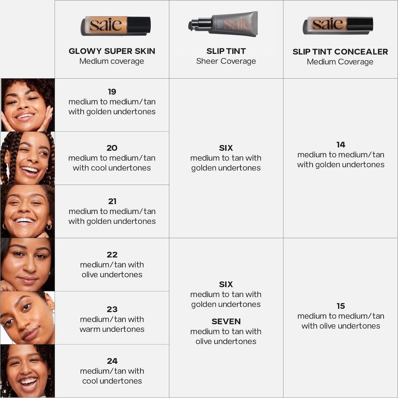 Saie Slip Tint Hidratante Tinte SPF 35 - Sombra 07 (36.3 g)