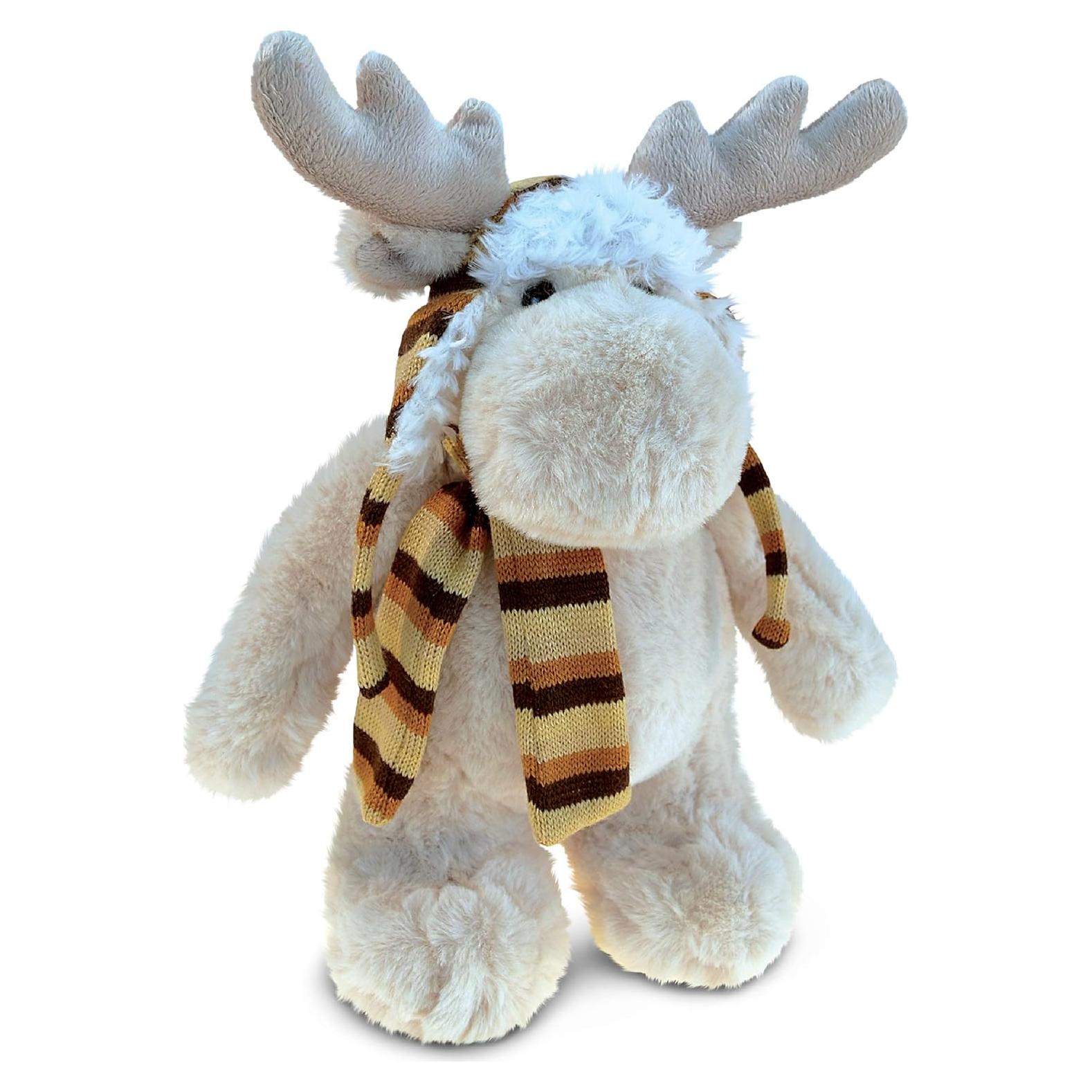 Peluche de Alce DolliBu 34 cm Suave con Sombrero y Bufanda