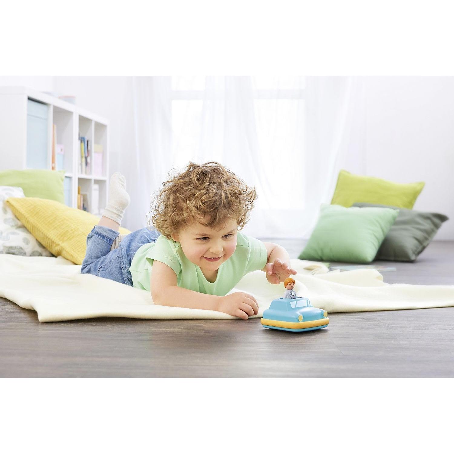 Coche Push & Go Playmobil 1.2.3 con figura 0-4 años