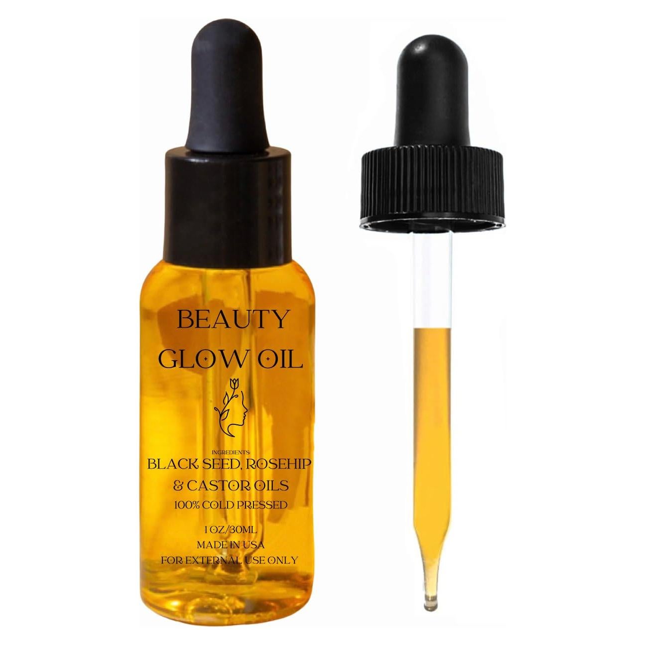 Suero Facial Hidratante Bad Dog 30ml - Aceite Semilla Negra, Rosa Mosqueta y Ricino