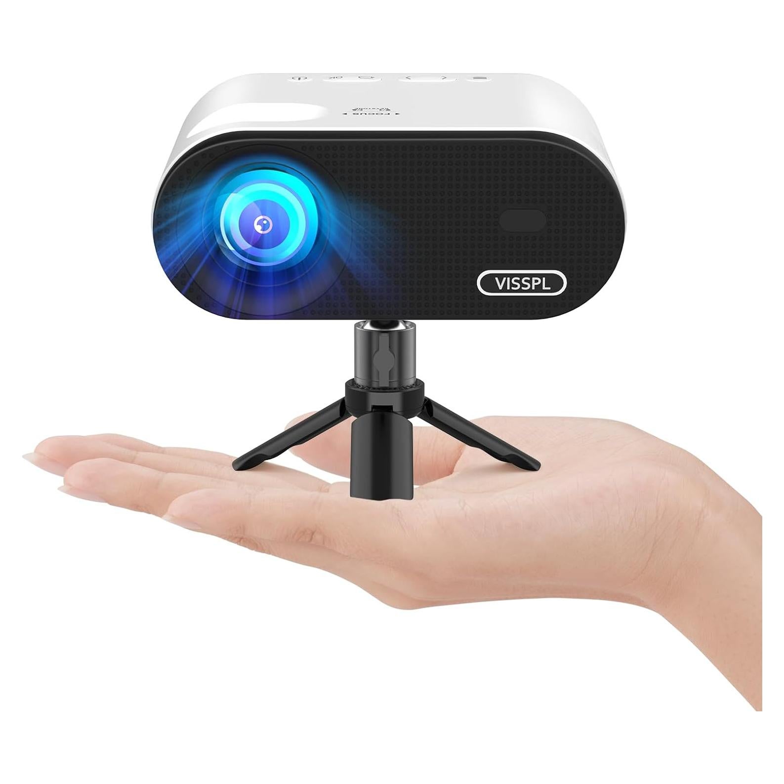 Mini Proyector VISSPL Full HD 1080P WiFi Bluetooth Portátil