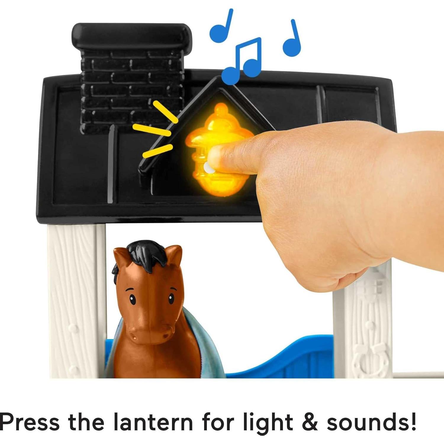 Fisher-Price Establo Caballo Juguete con Luces y Sonidos