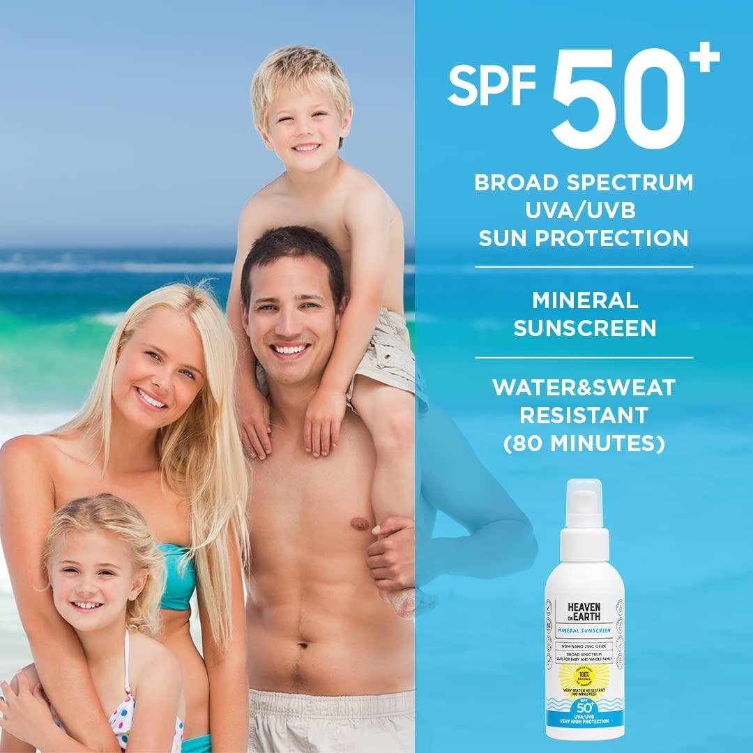 Protector Solar Mineral SPF 50+ Heaven on Earth 100ml - Natural y Vegano