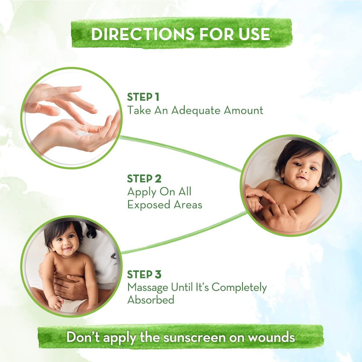 Protector Solar Mineral Mamaearth SPF 30 para Bebés 80g