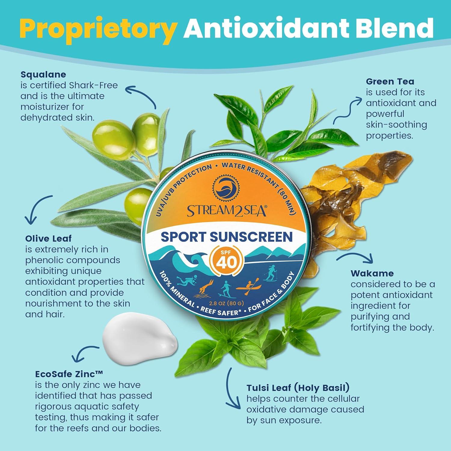 STREAM2SEA Balsamo Solar SPF40 Biodegradable 79.4g x2