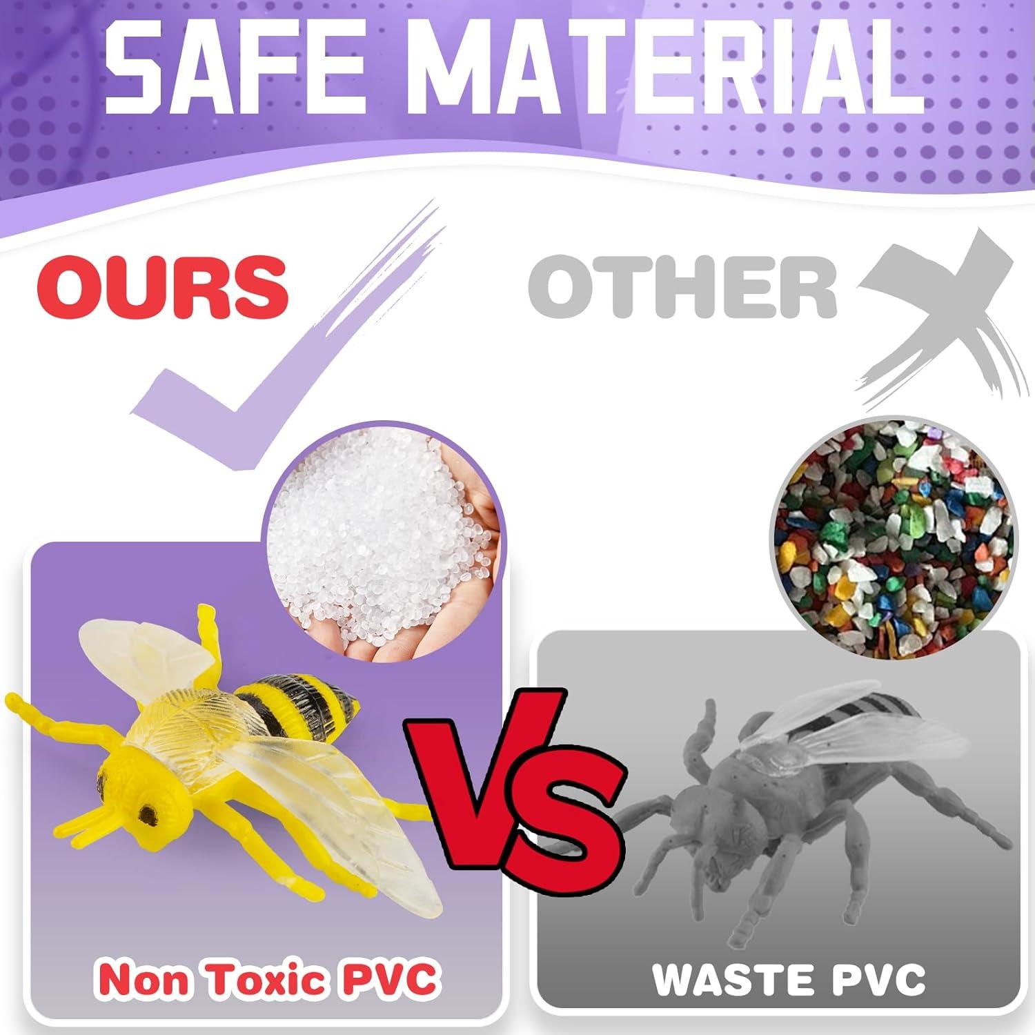 Conjunto 120 Piezas Insectos y Animales de Granja Realistas