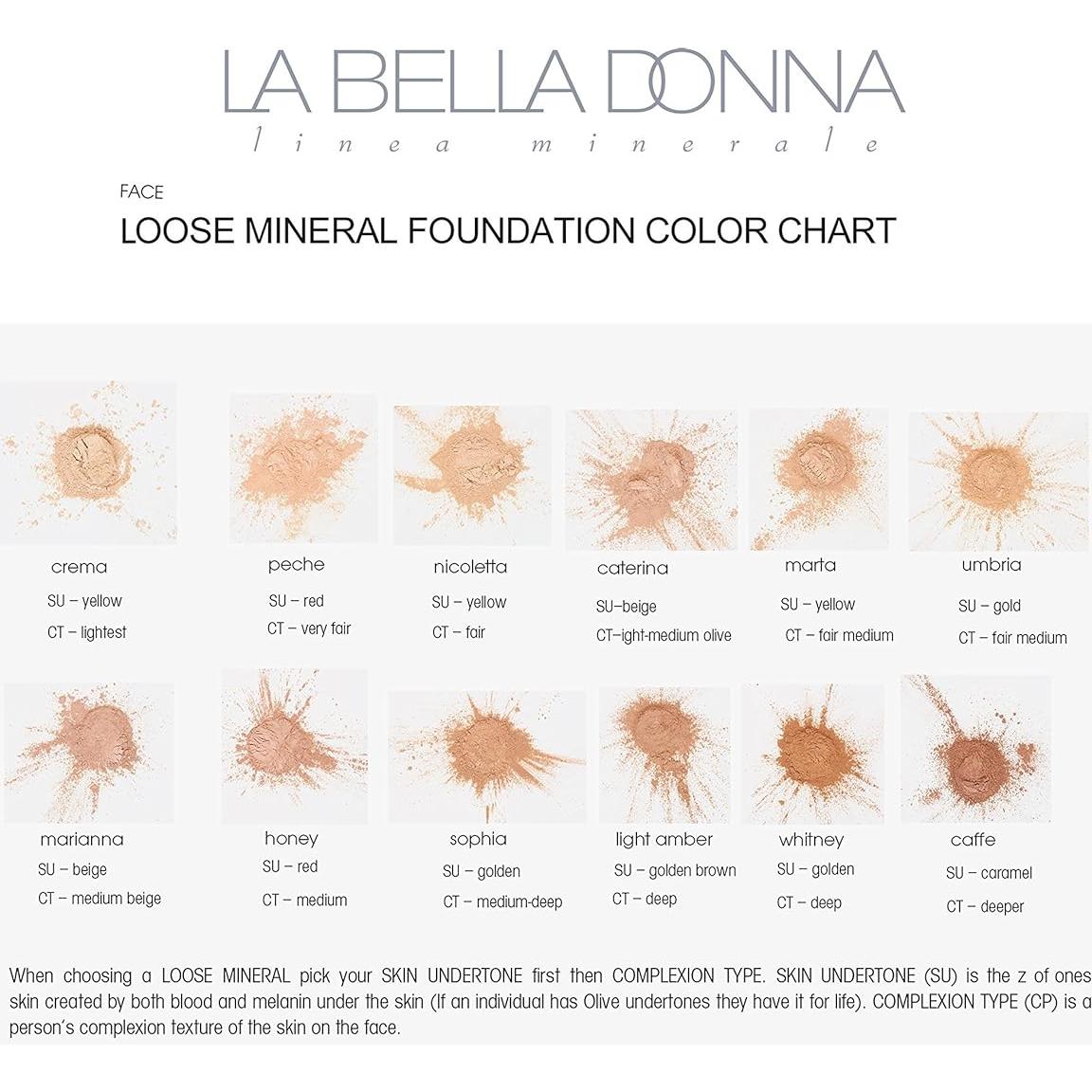 Base Mineral Suelta La Bella Donna SPF50 10g Miel Natural