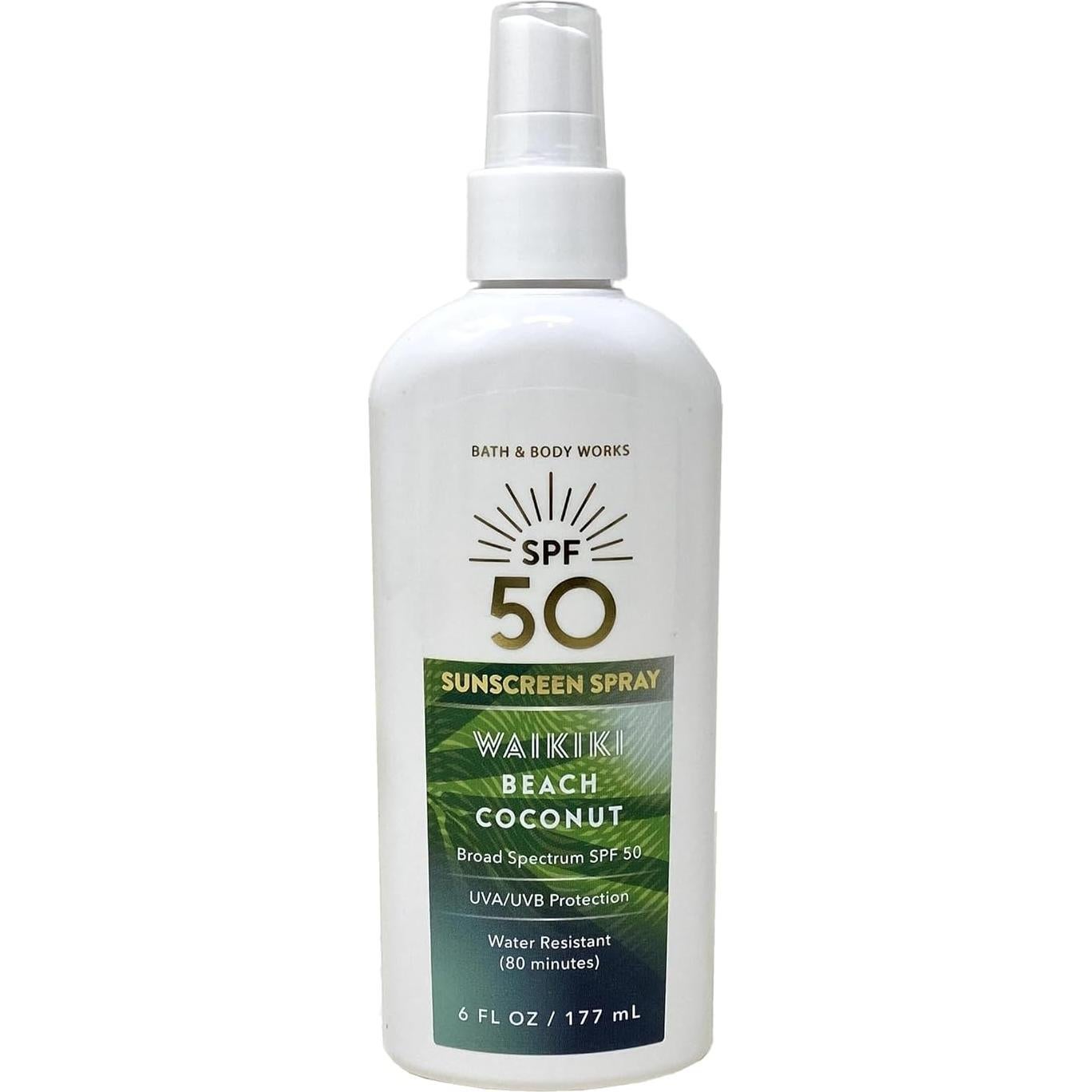 Protector Solar Spray SPF 50 Baño y Cuerpo Waikiki Coco 2x195ml