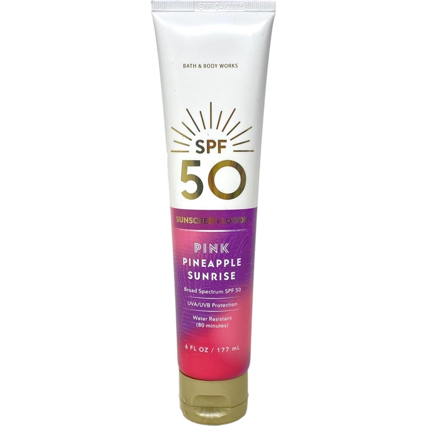 Lotion Solar 50 SPF Piña Rosa Bath & Body Works 177 mL