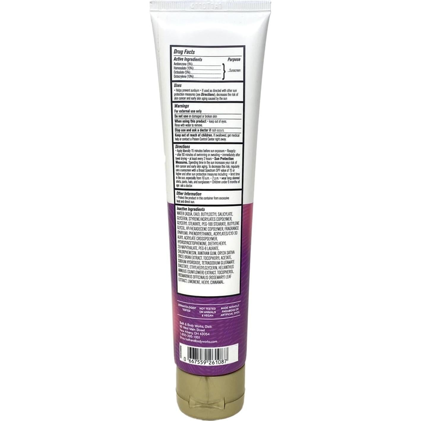 Lotion Solar 50 SPF Piña Rosa Bath & Body Works 177 mL