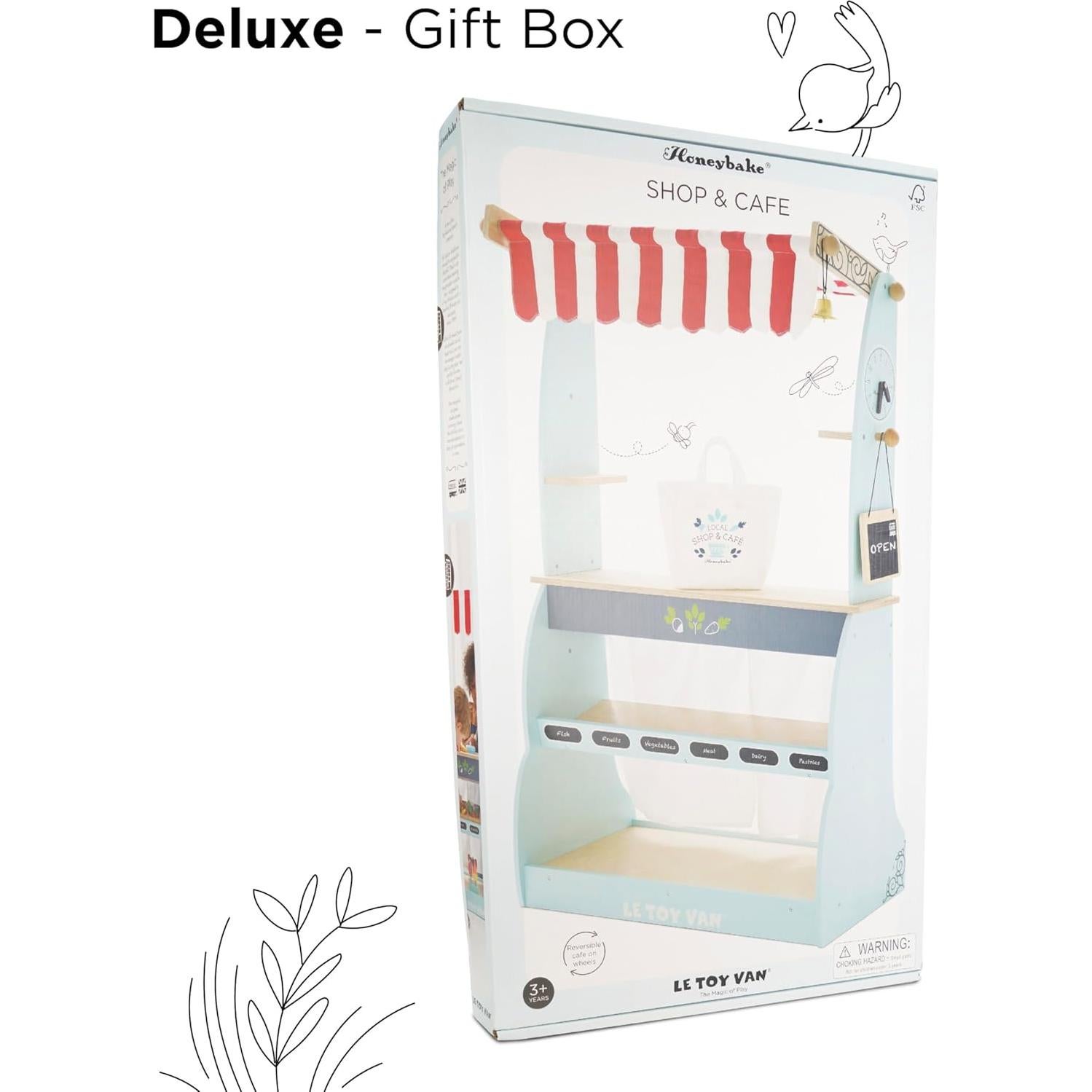 Le Toy Van Tienda de Comestibles y Cafetería de Madera