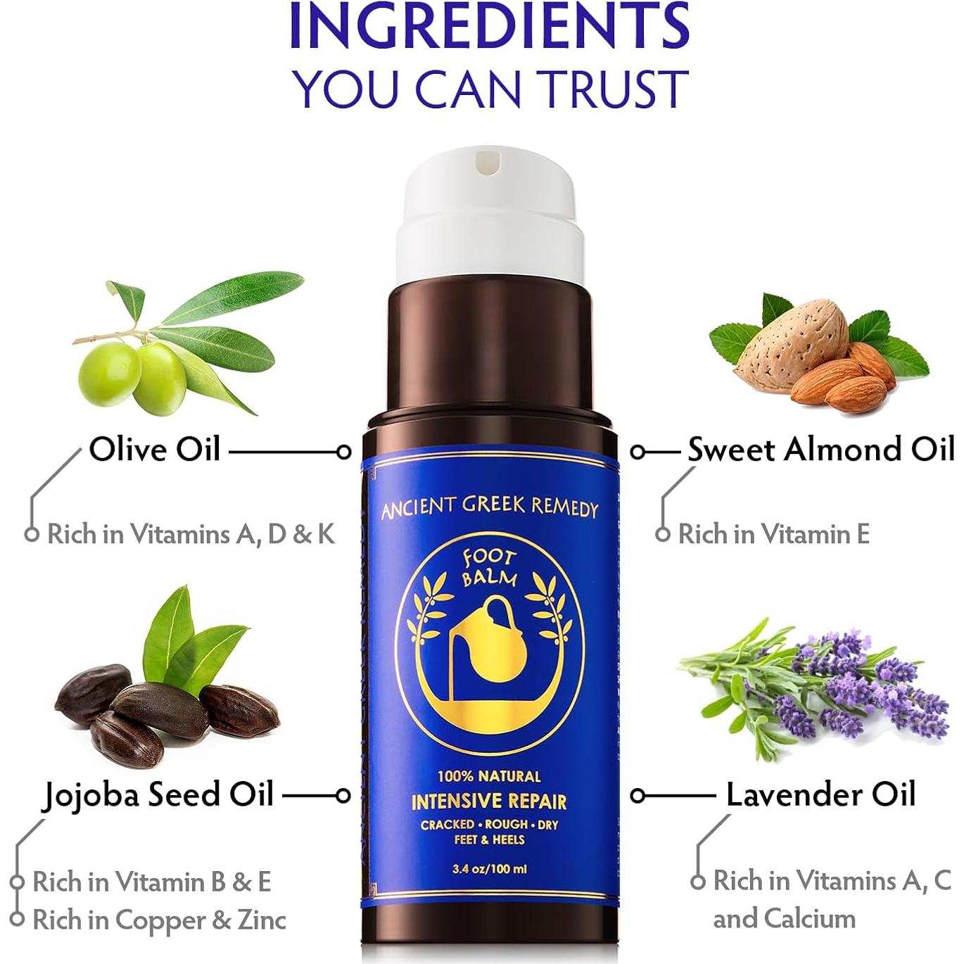 Bálsamo para Pies Orgánico Bliss Of Greece 100ml - Hidratante Natural