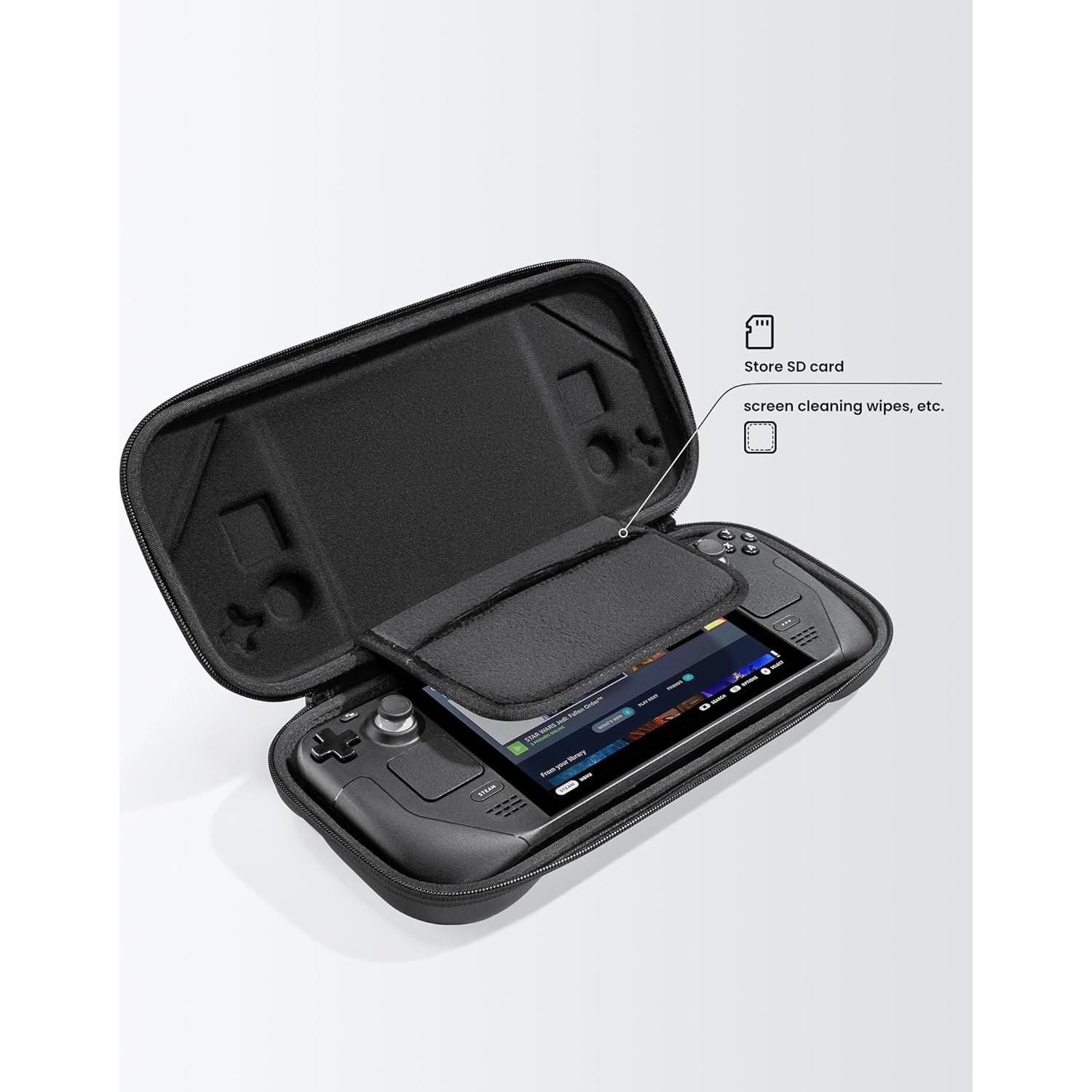 Funda de transporte tomtoc para Steam Deck negra dura